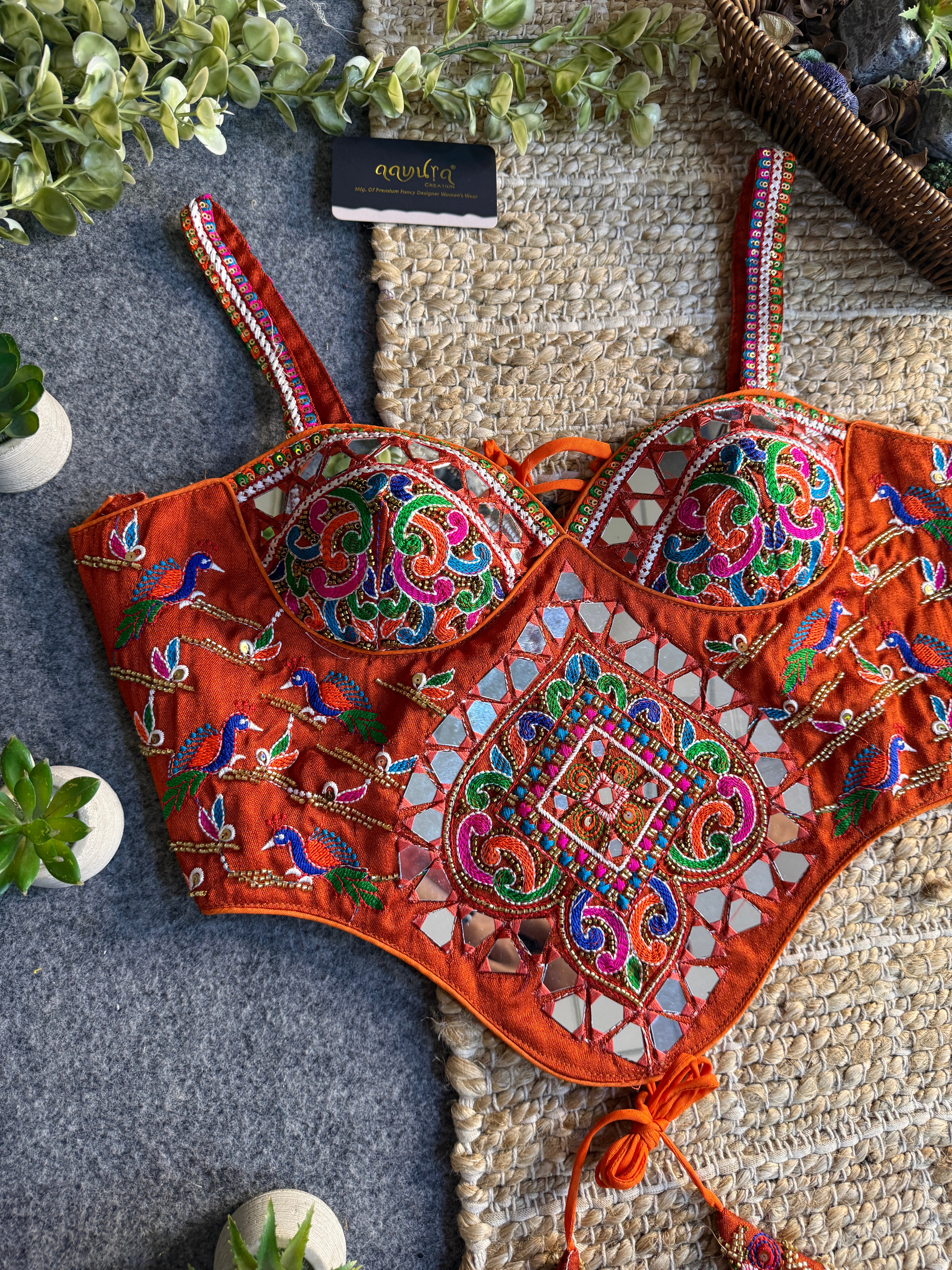 Garba Glow Silk Blouse