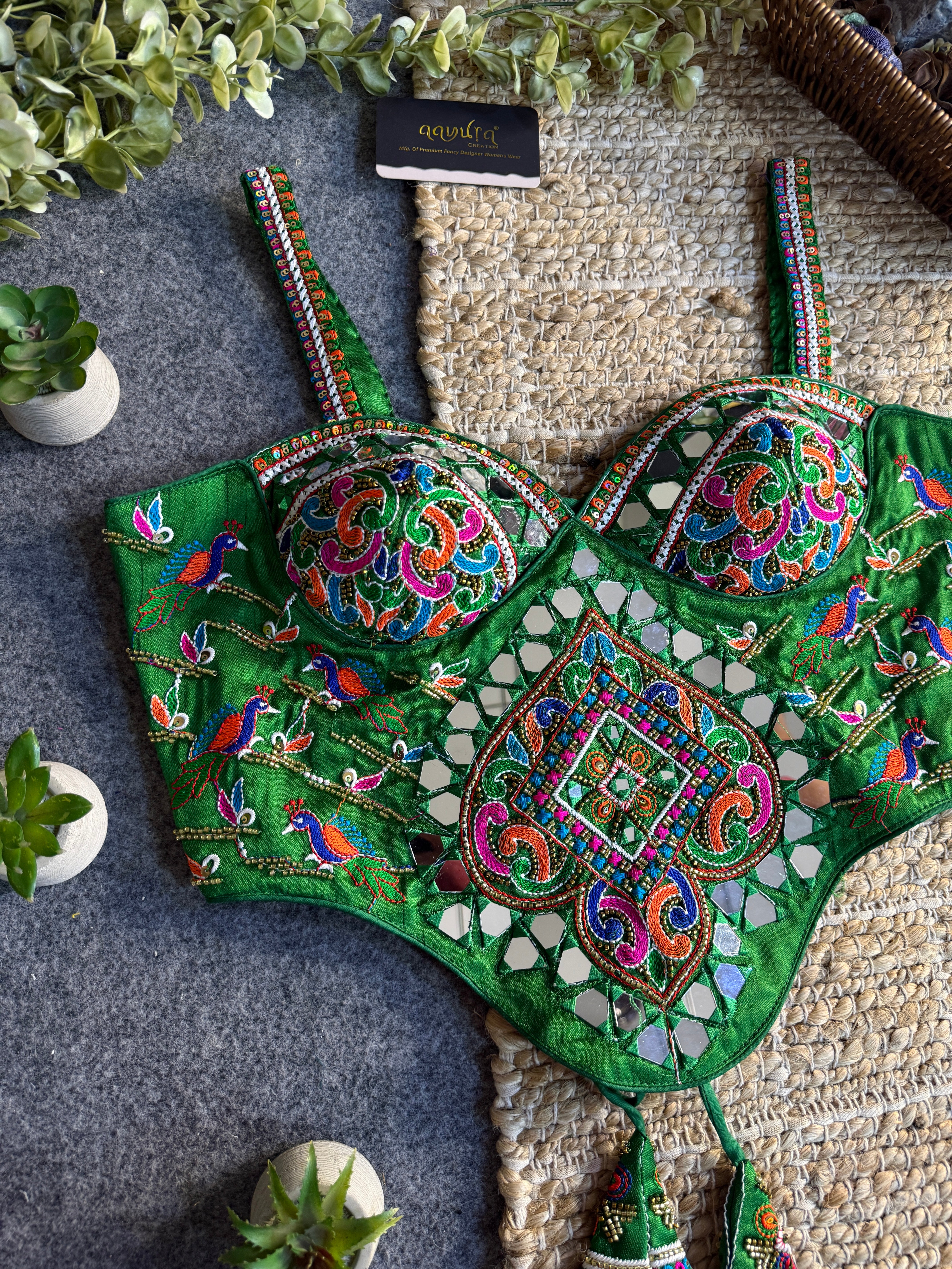 Garba Glow Silk Blouse