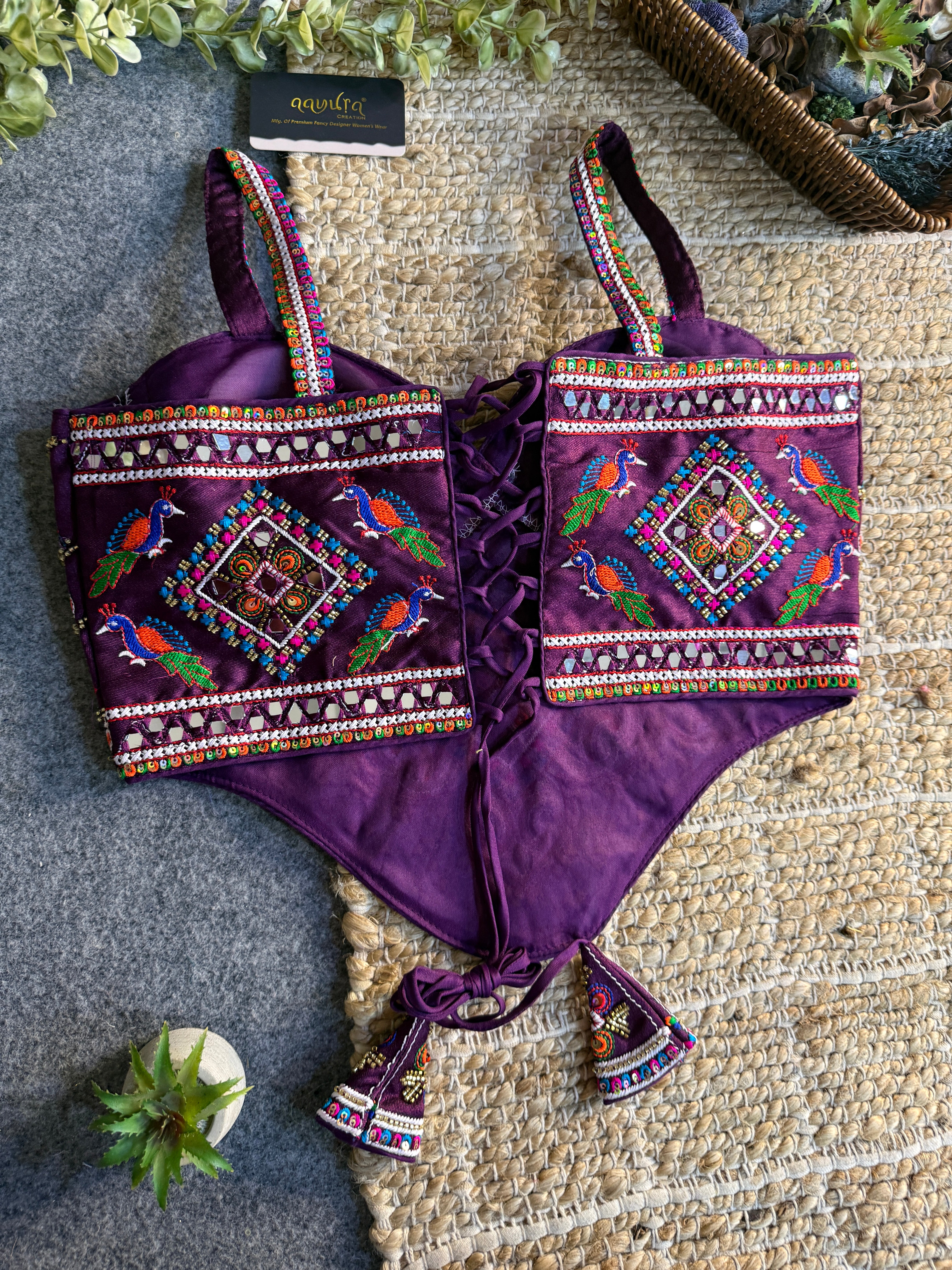 Garba Glow Silk Blouse