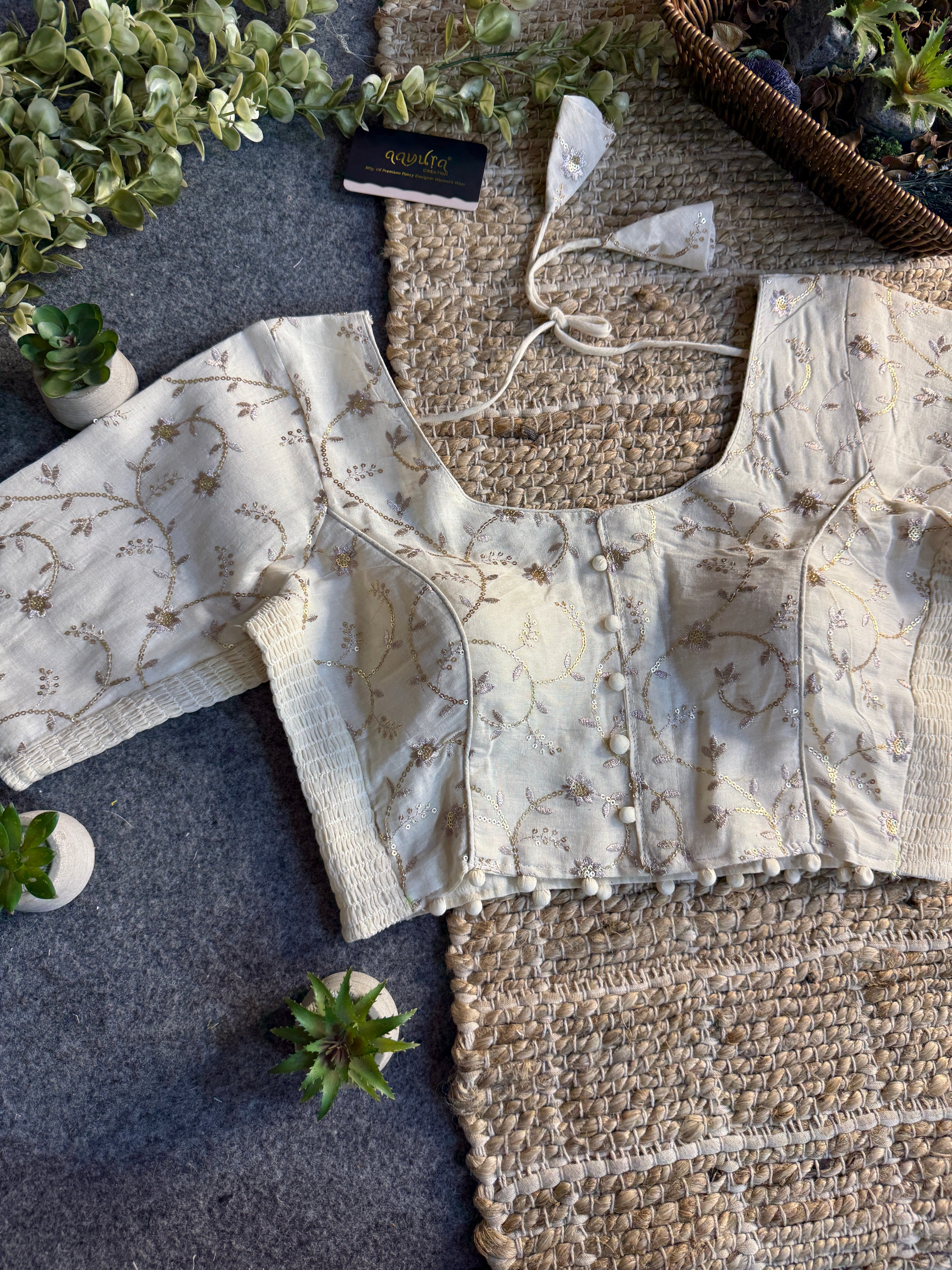 Ivory Bloom Blouse