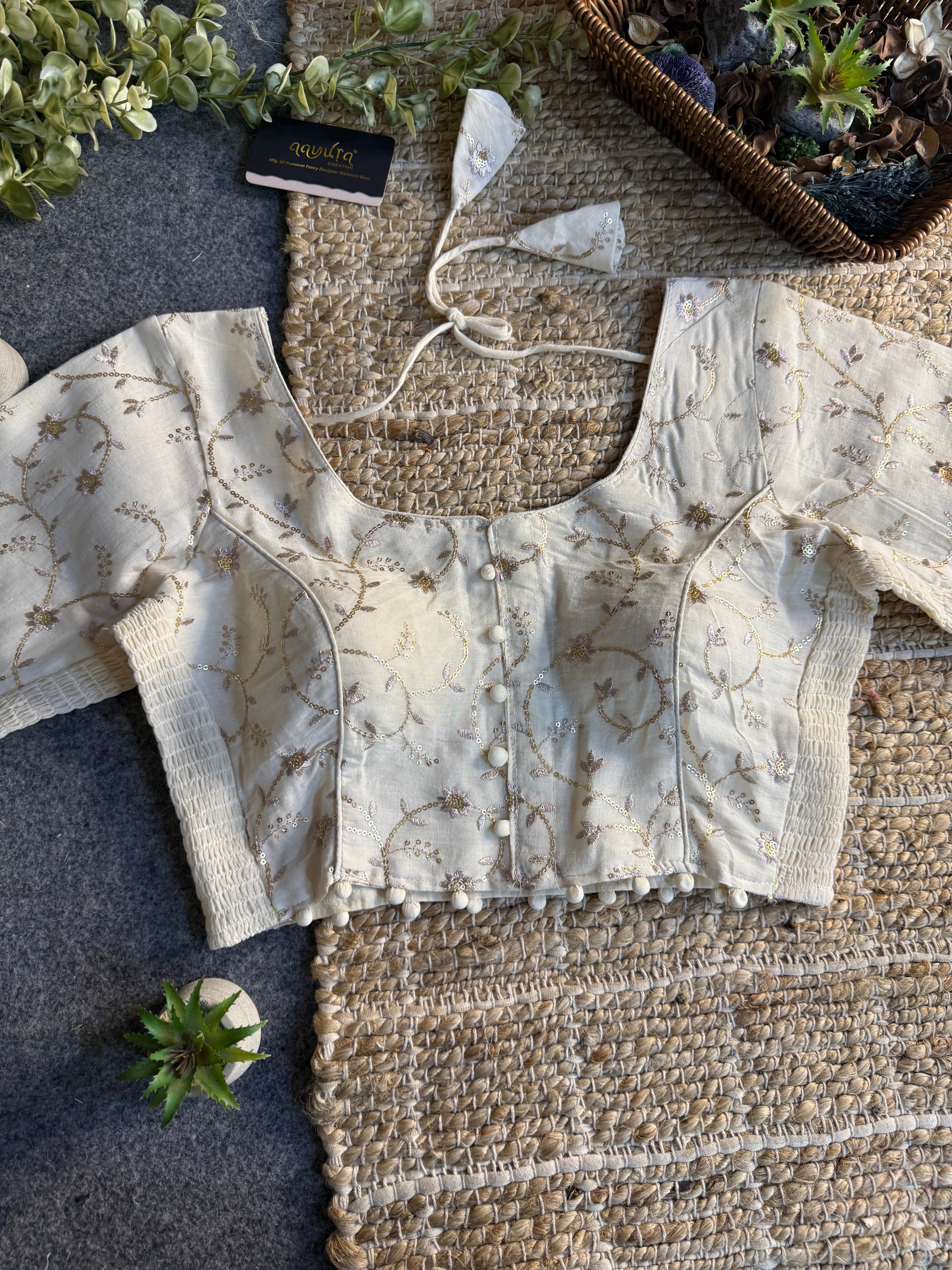 Ivory Bloom Blouse