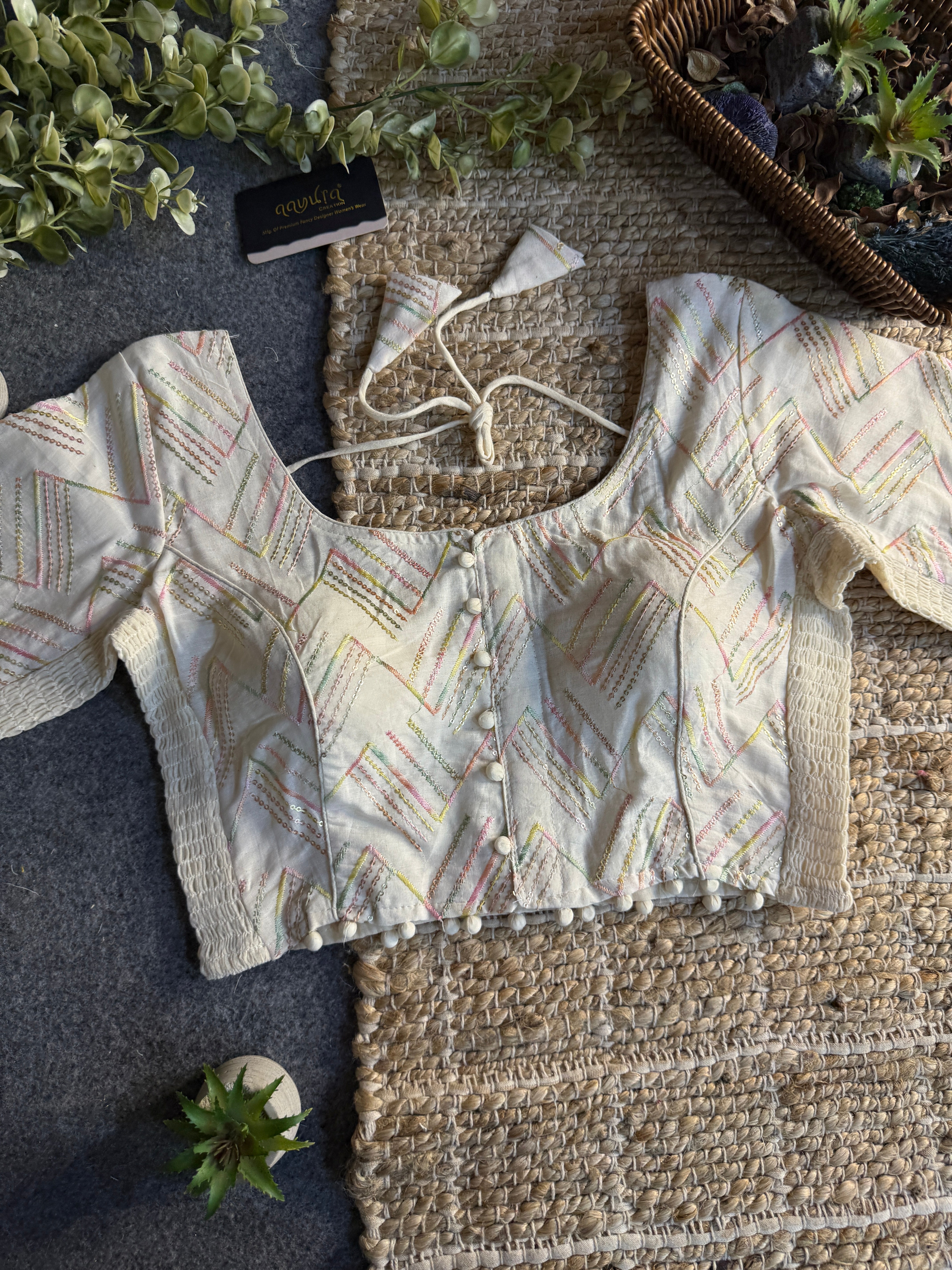 Ivory Bloom Blouse