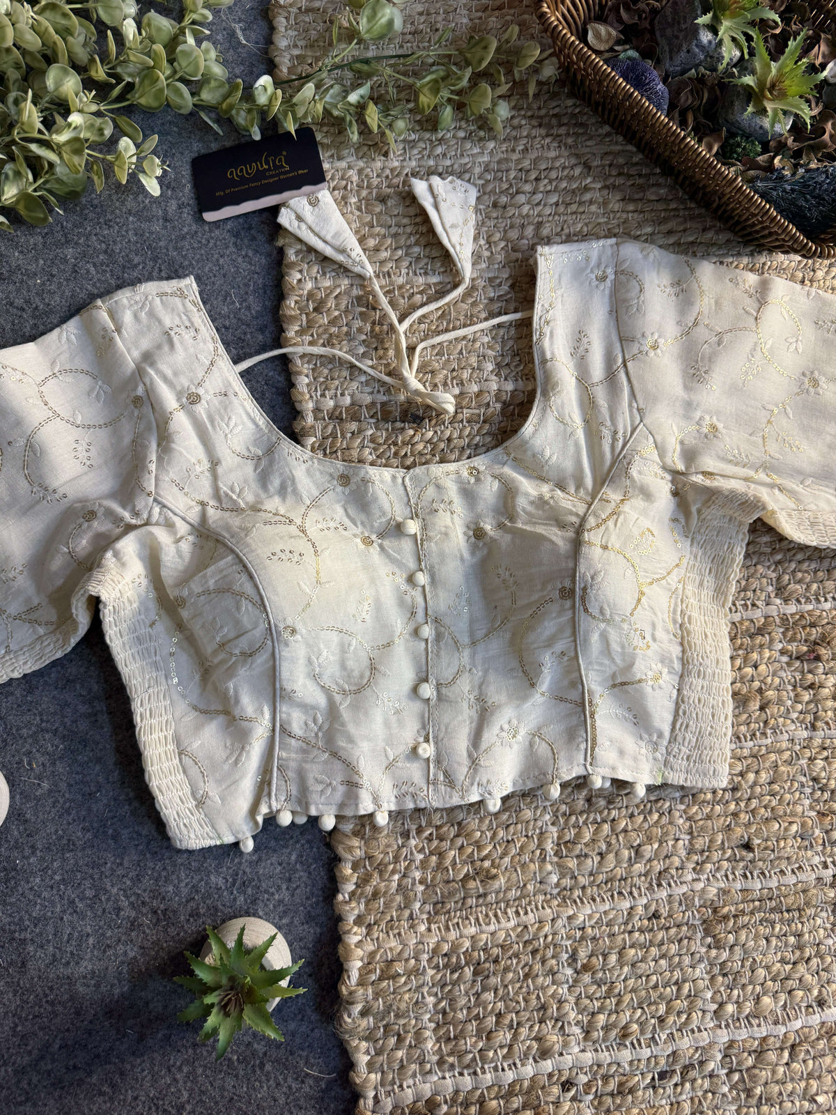 Ivory Bloom Blouse