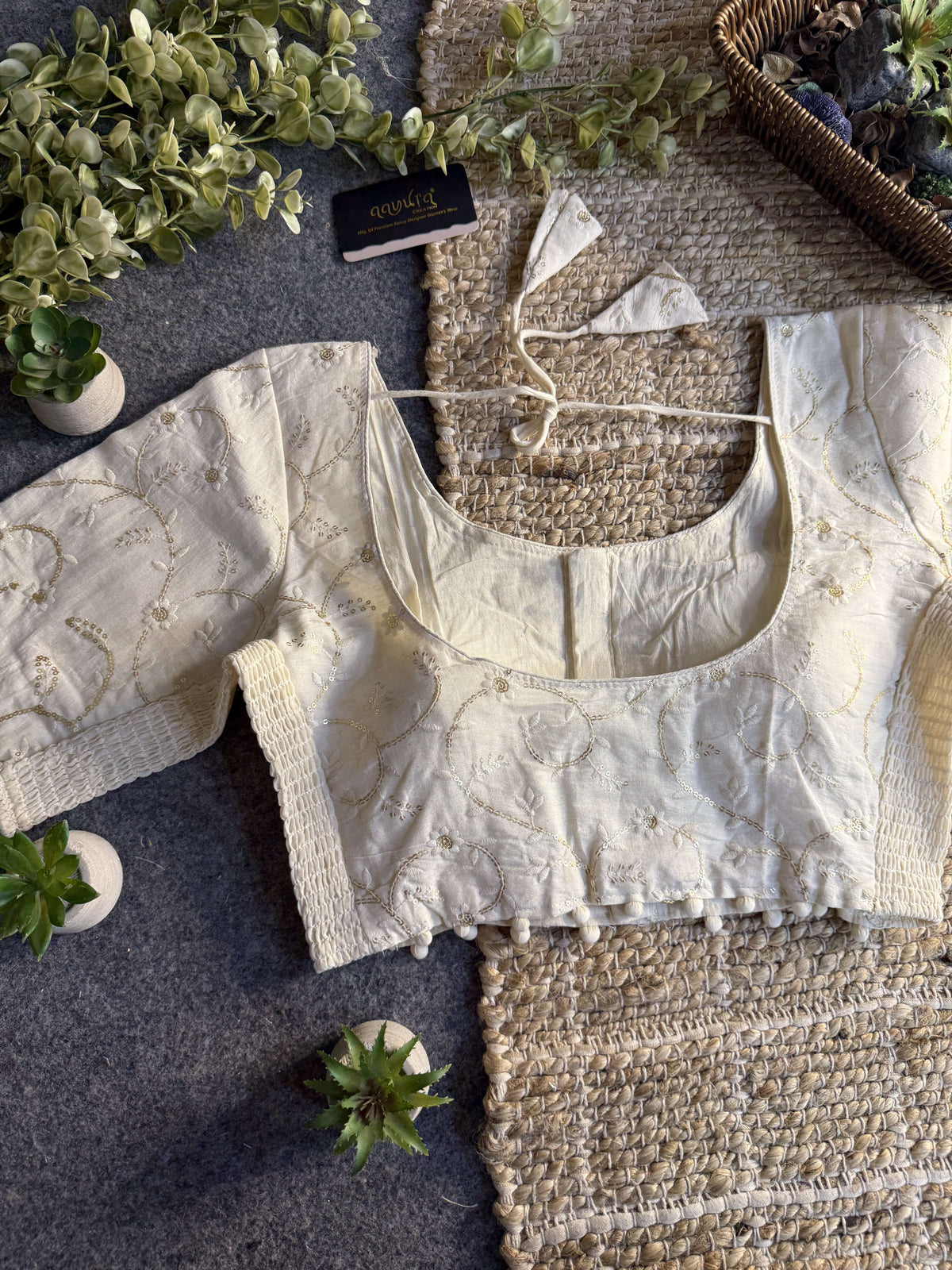 Ivory Bloom Blouse
