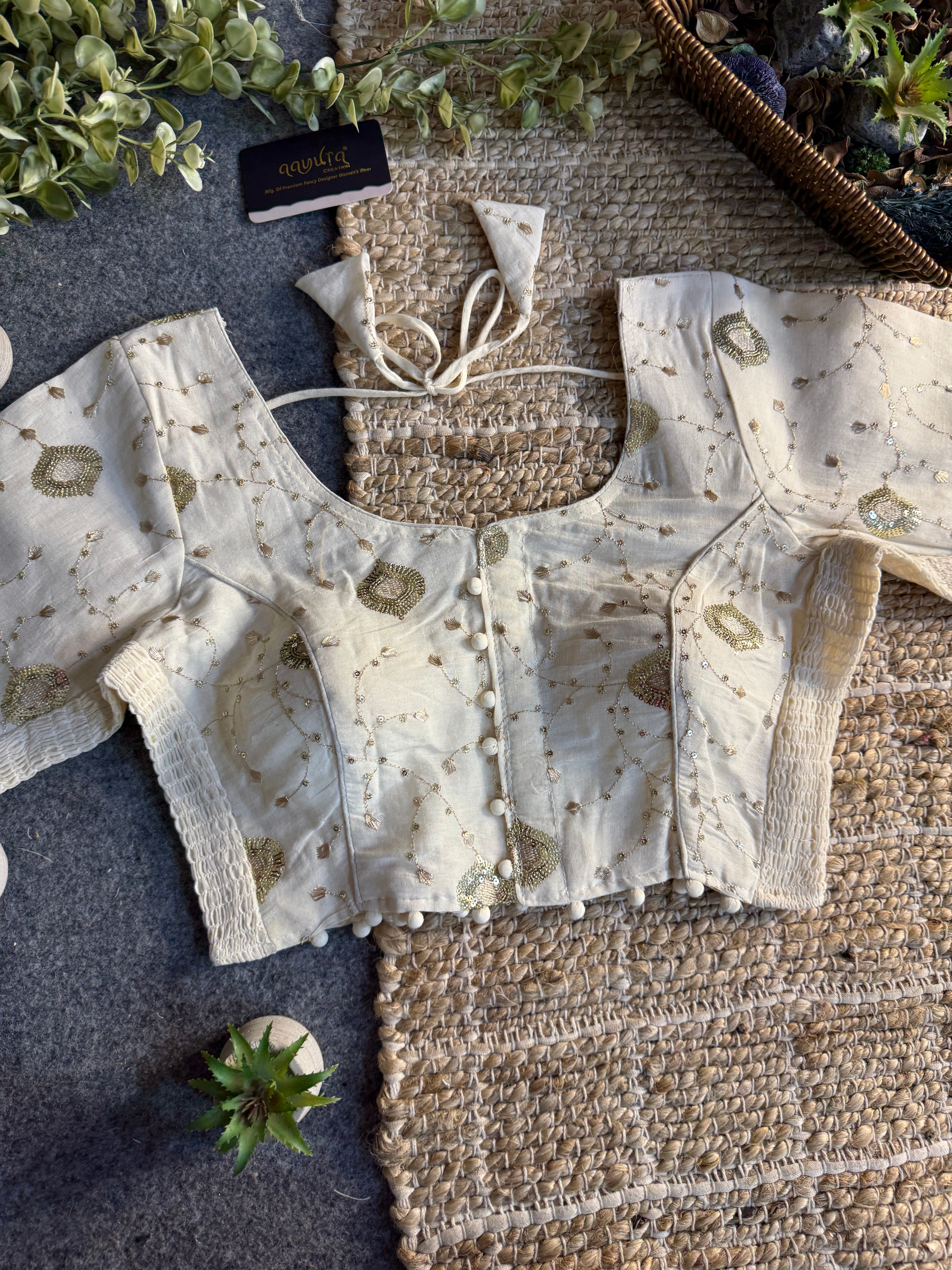 Ivory Bloom Blouse