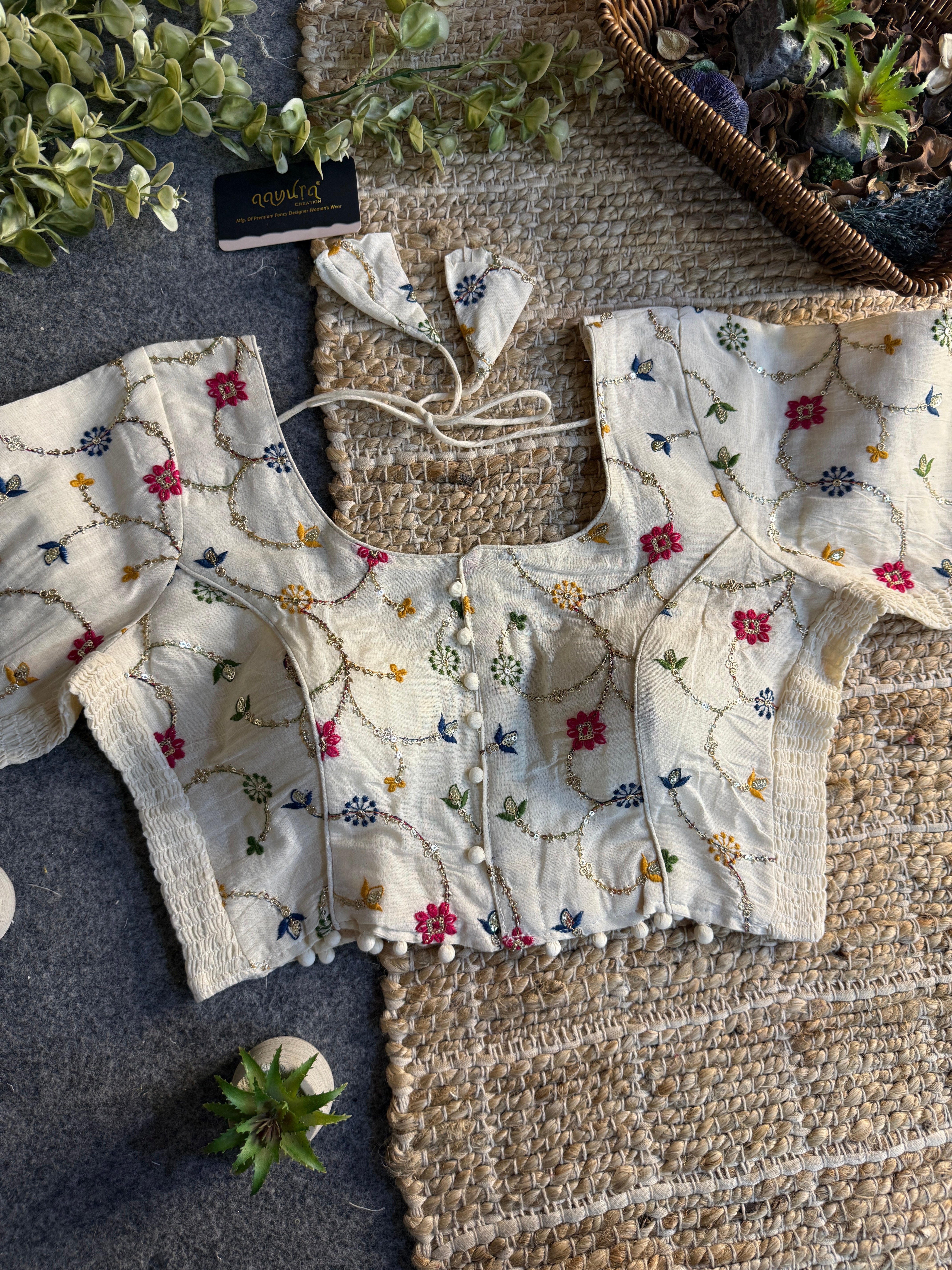 Ivory Bloom Blouse