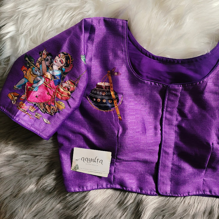 Kanha print blouse