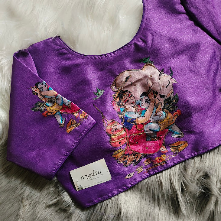 Kanha print blouse