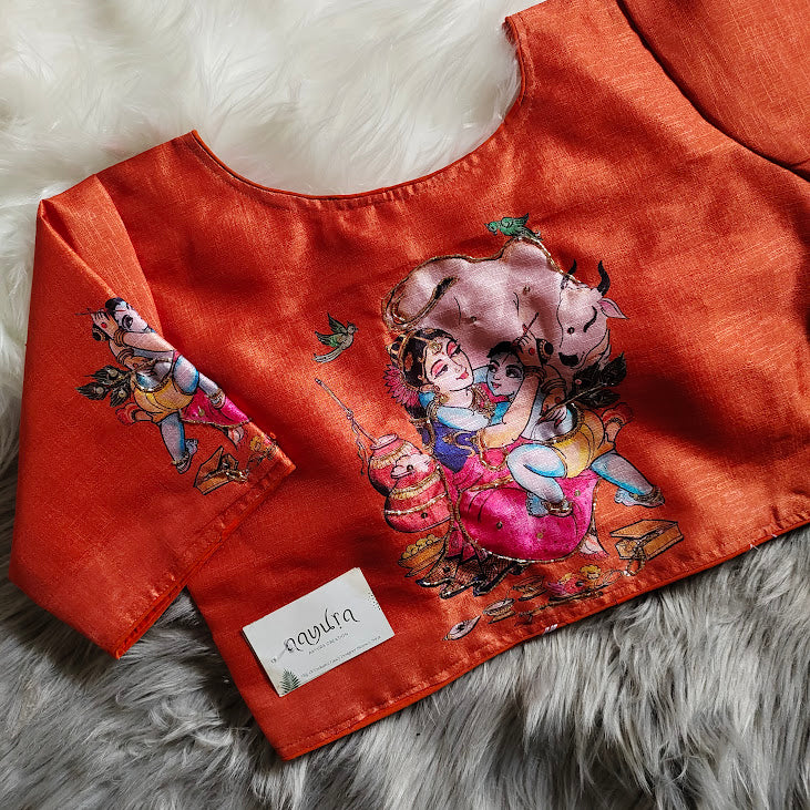 Kanha print blouse
