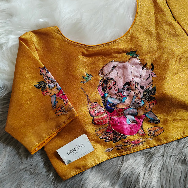 Kanha print blouse