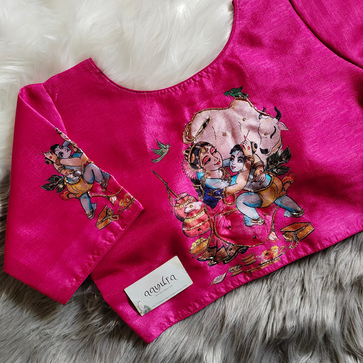 Kanha print blouse