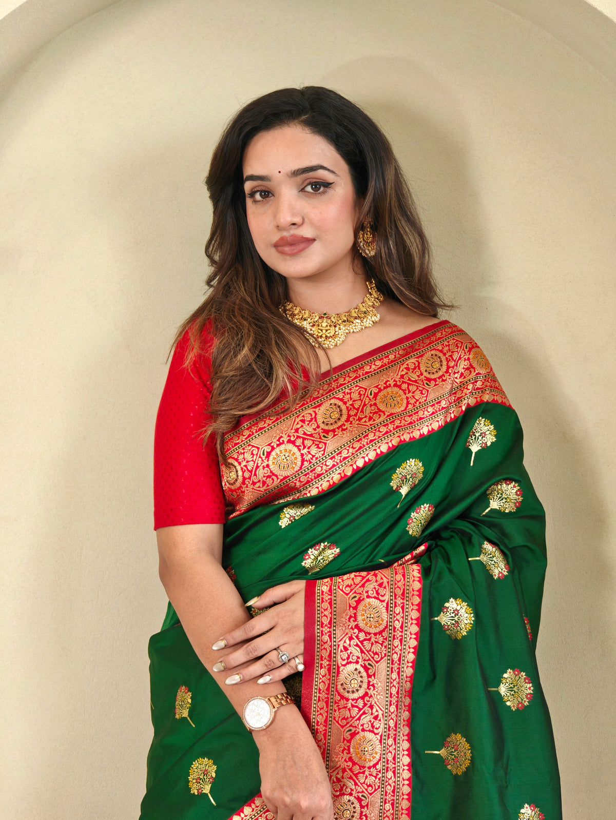 Revati Premium Border Banarasi Saree