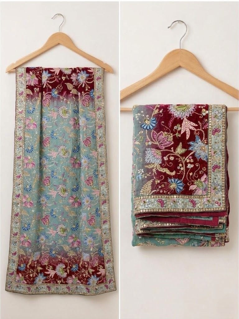 Rajsi Thread Art Dupatta