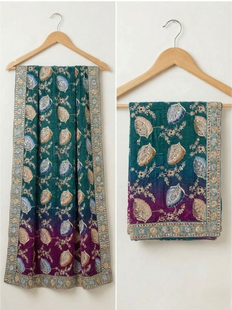 Ira Position Thread Work Dupatta