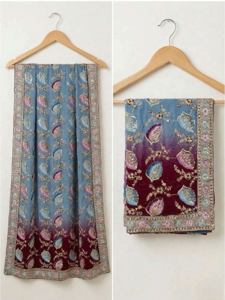 Ira Position Thread Work Dupatta