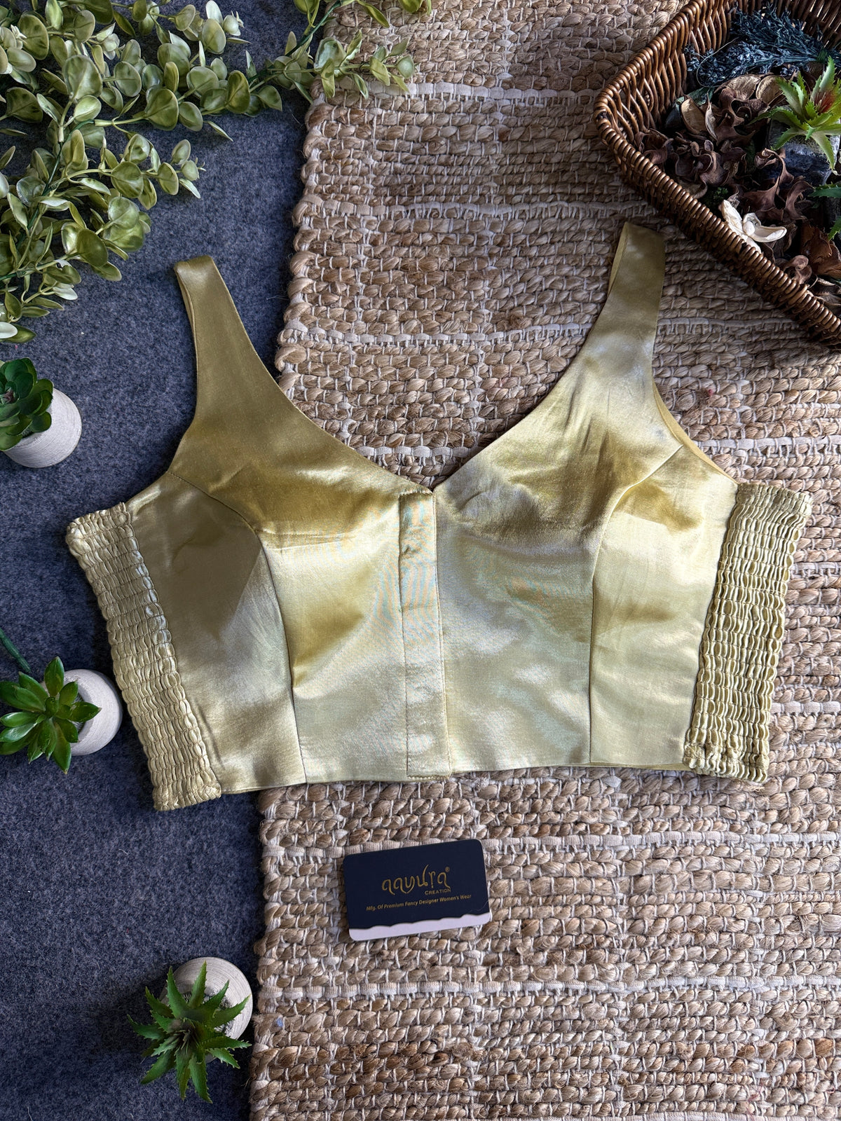Luxe Gajji Silk Stretch Blouse