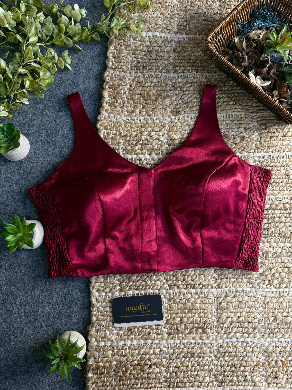 Luxe Gajji Silk Stretch Blouse