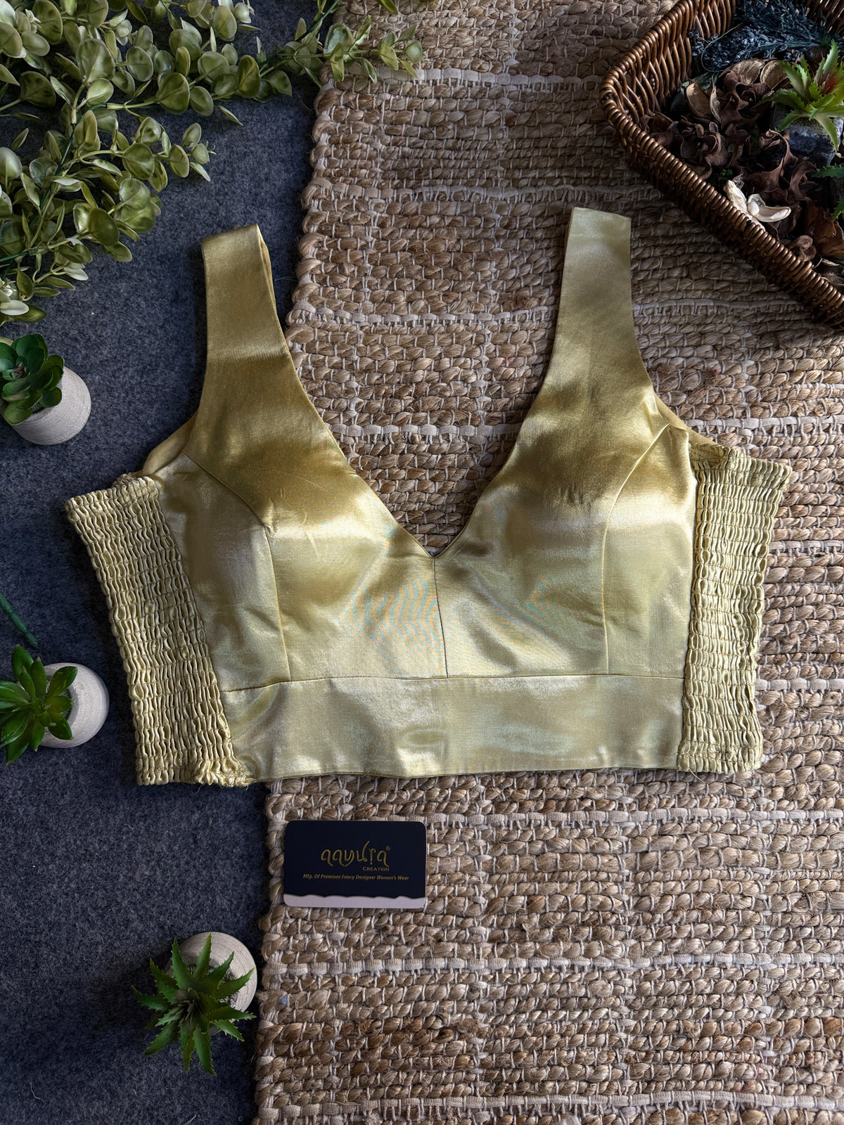 Luxe Gajji Silk Stretch Blouse
