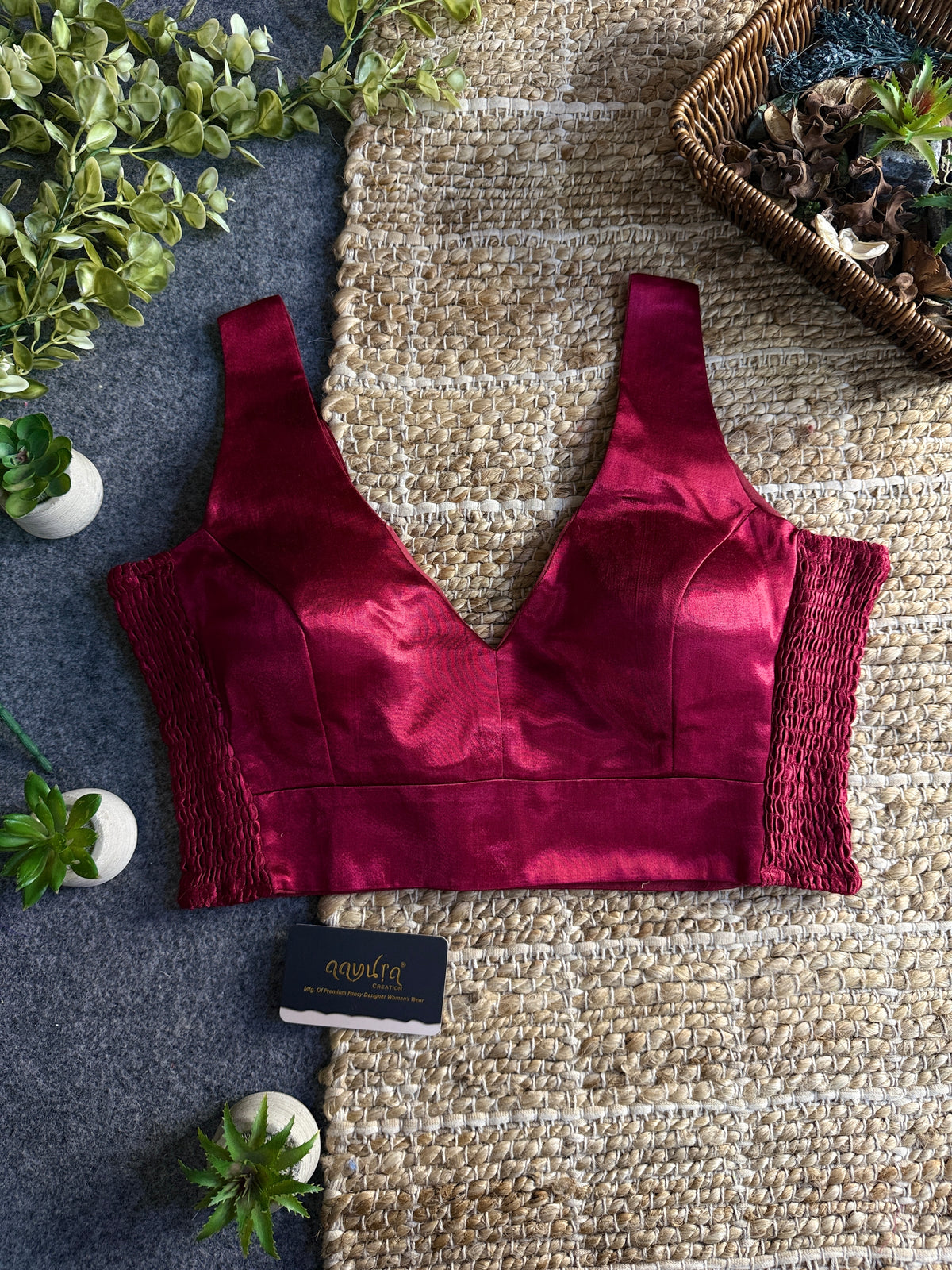 Luxe Gajji Silk Stretch Blouse