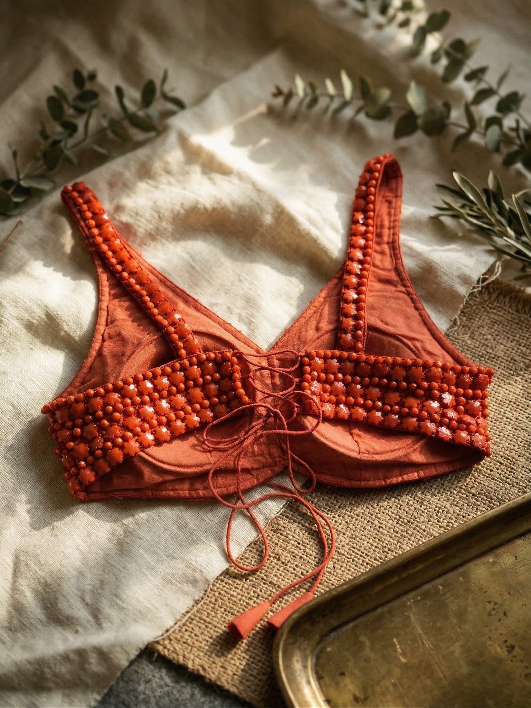 Festive Pearl Work Designer Blouse