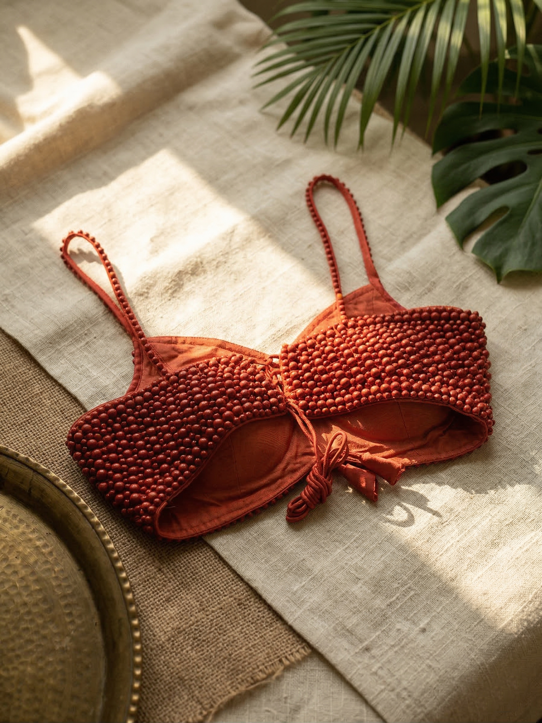 Designer Pearl Embellished Party Blouse