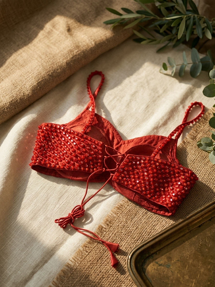 Heavy Pearl Handwork Party Wear Blouse