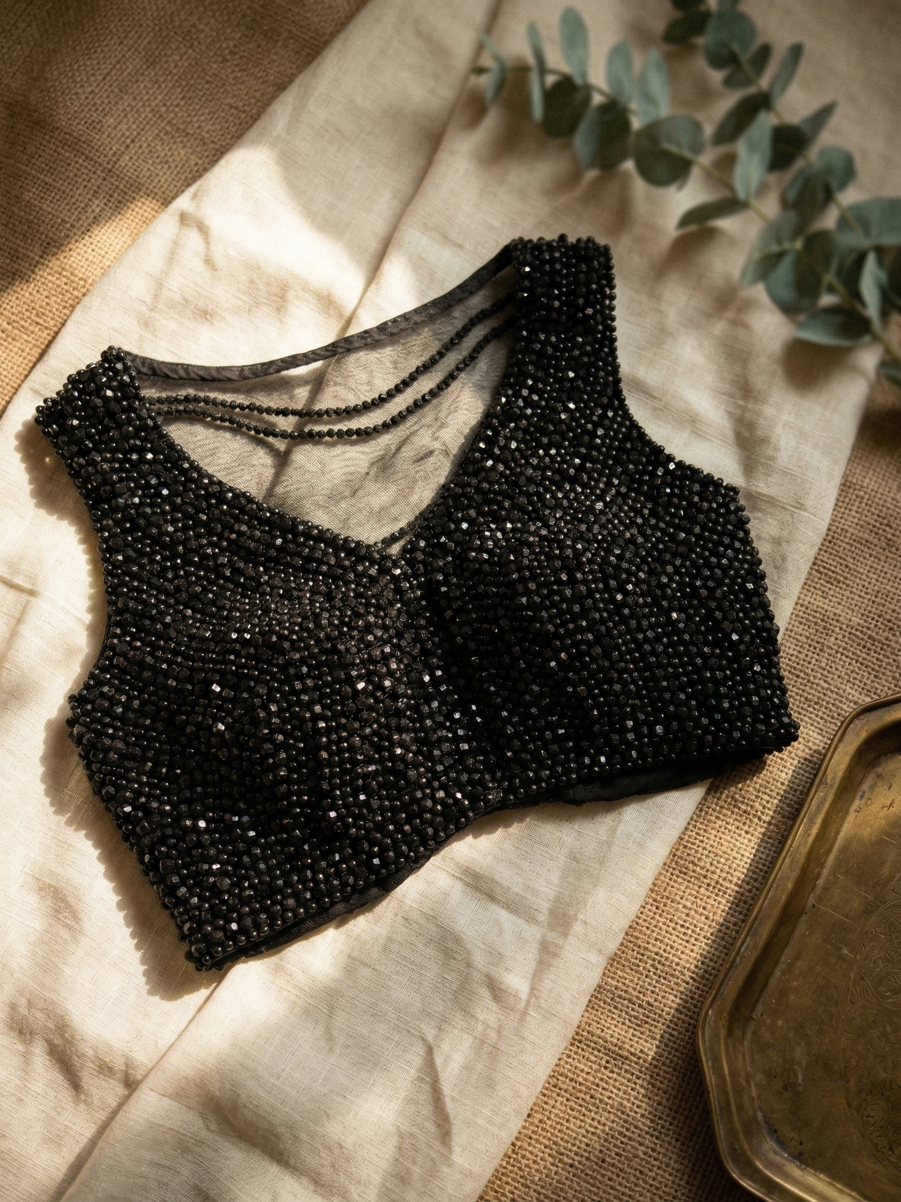 Premium Silk Pearl Work Designer Blouse