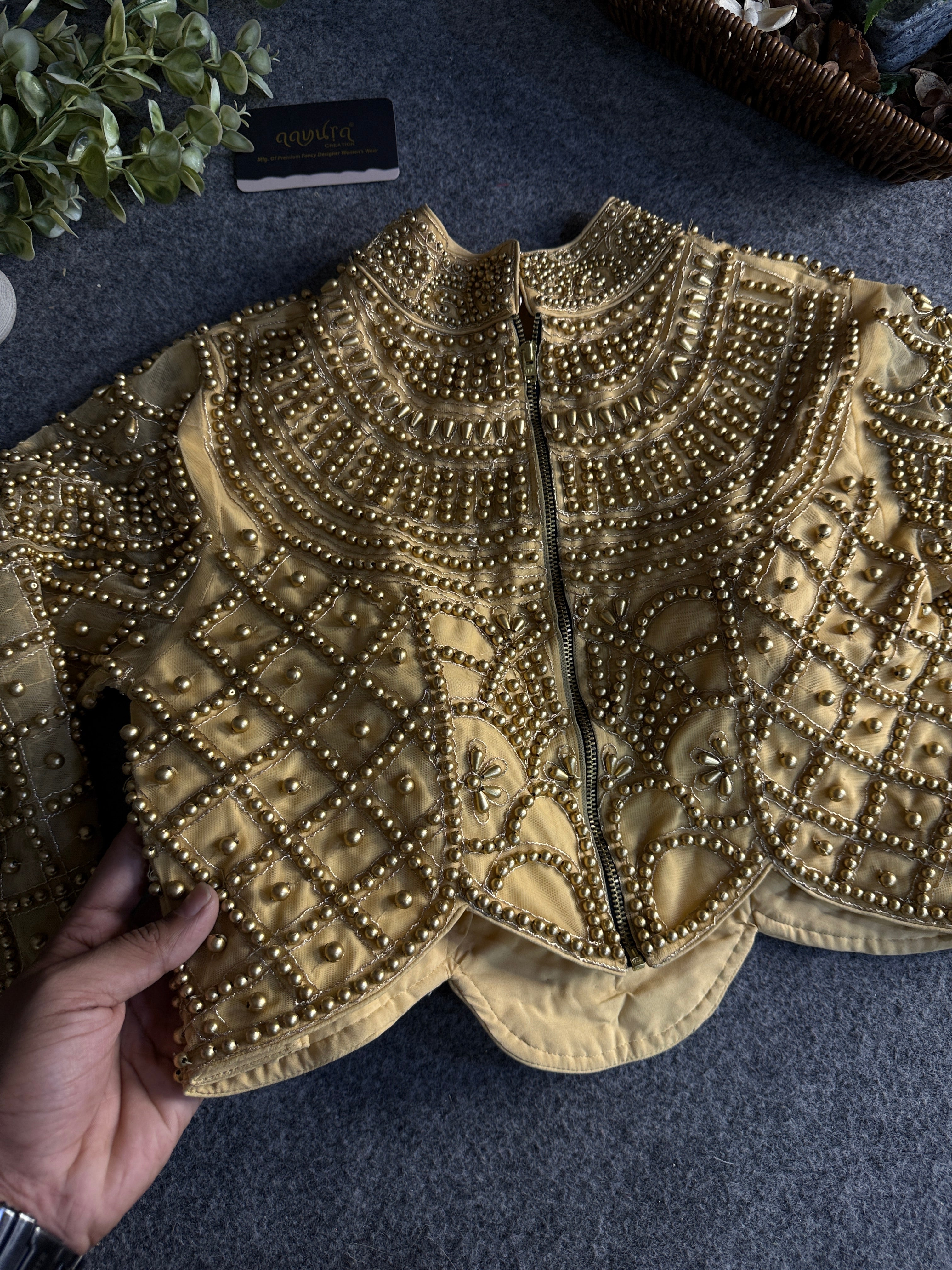 Moti Royale Net Full Sleeves Blouse