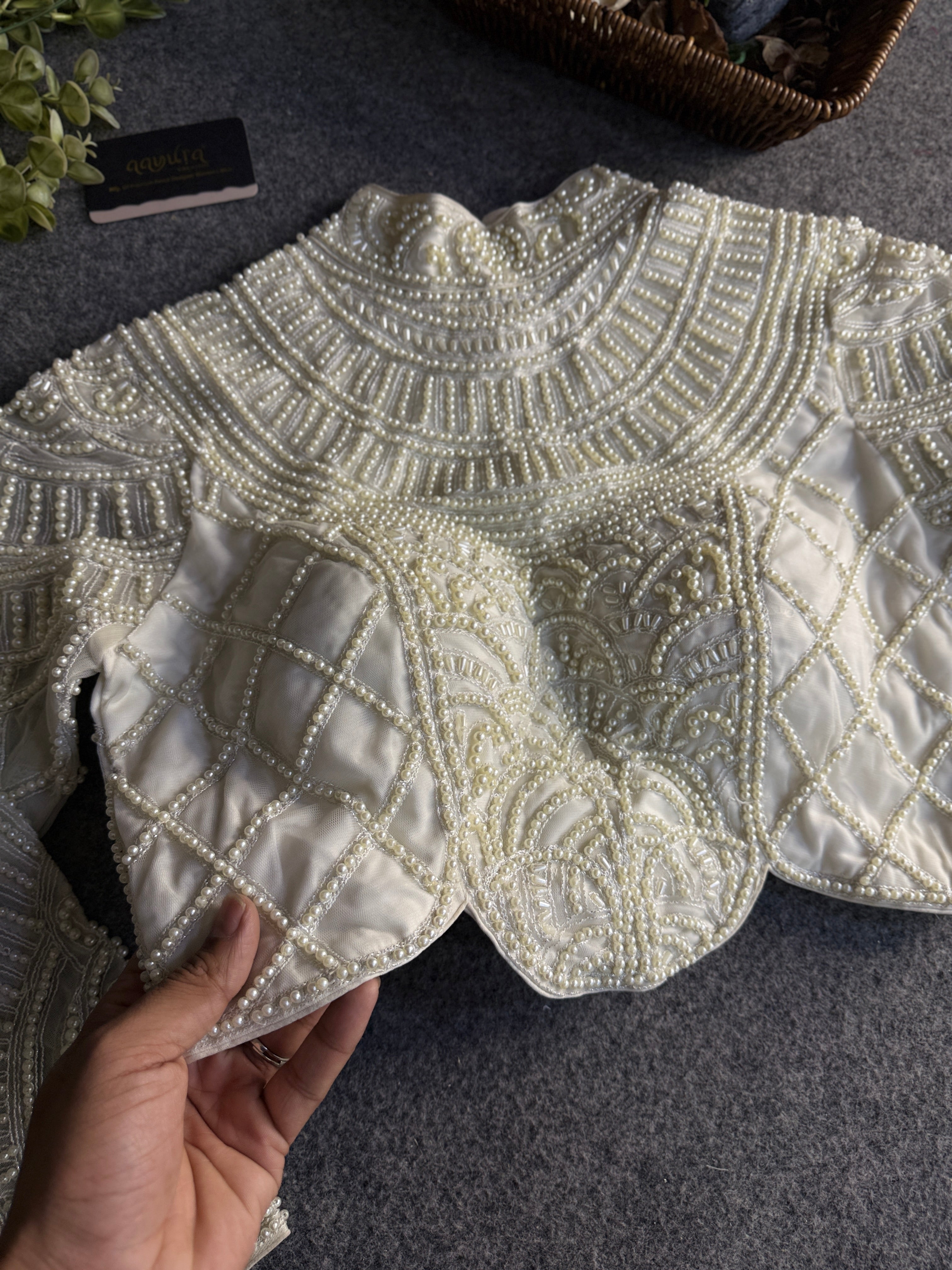 Moti Royale Net Full Sleeves Blouse