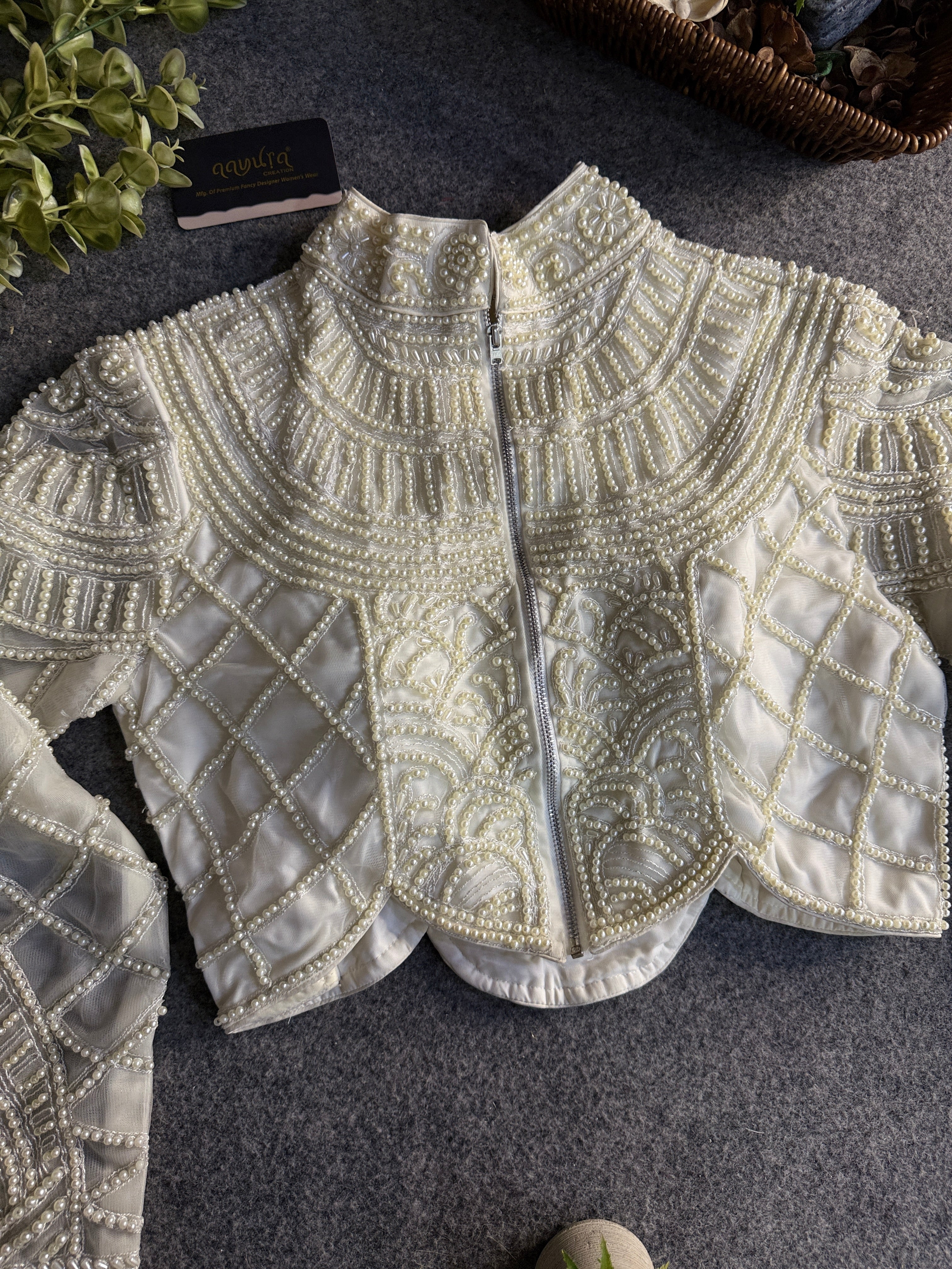 Moti Royale Net Full Sleeves Blouse
