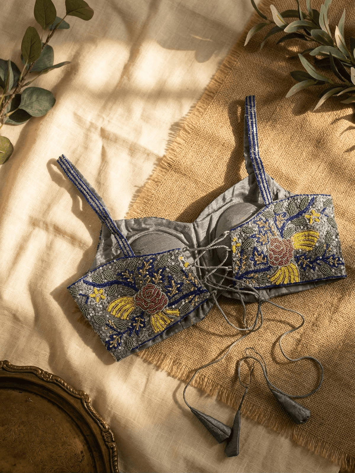 Elegant Silk Handcrafted Designer Blouse