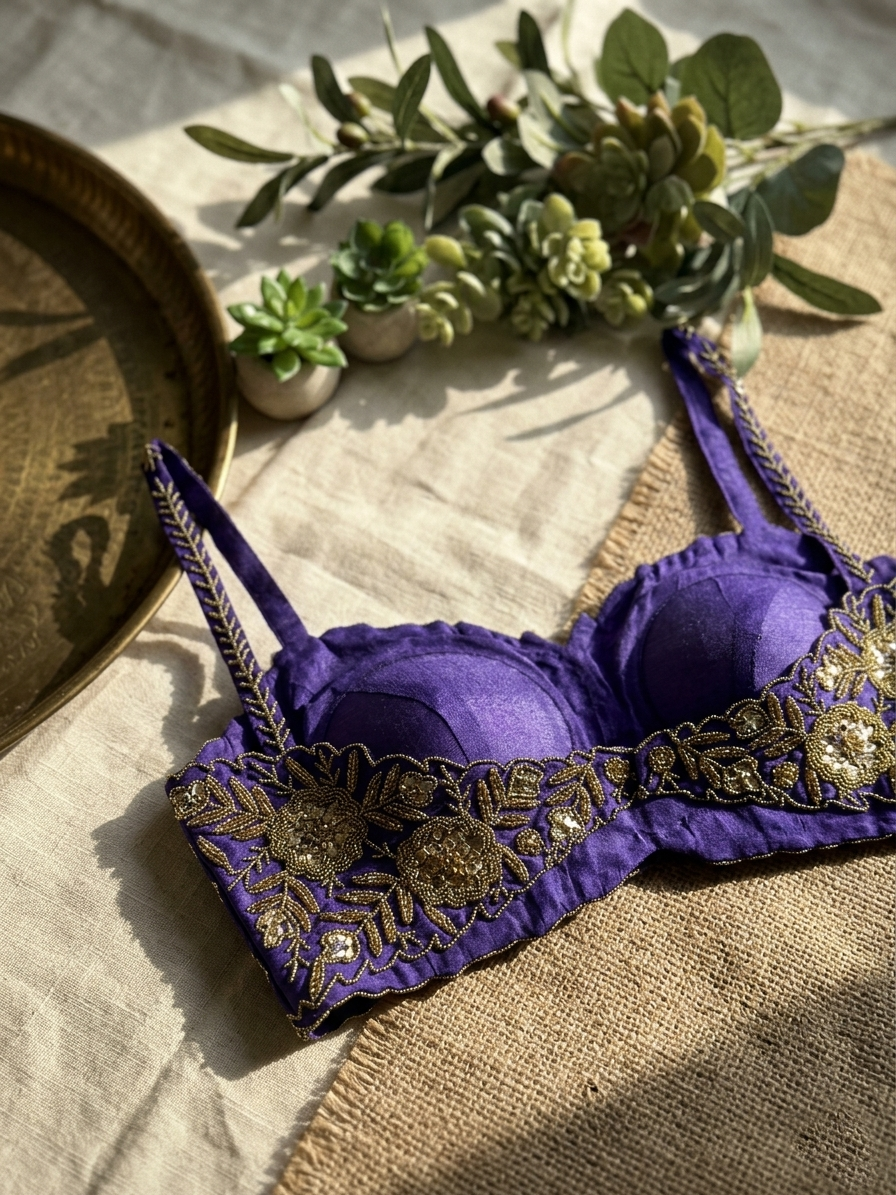 Ethnic Royalty Designer Silk Blouse