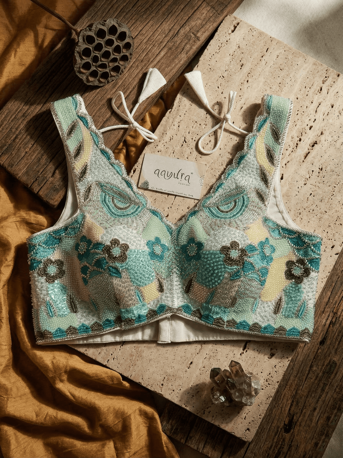 Vanyaa Designer Handwork Silk Blouse