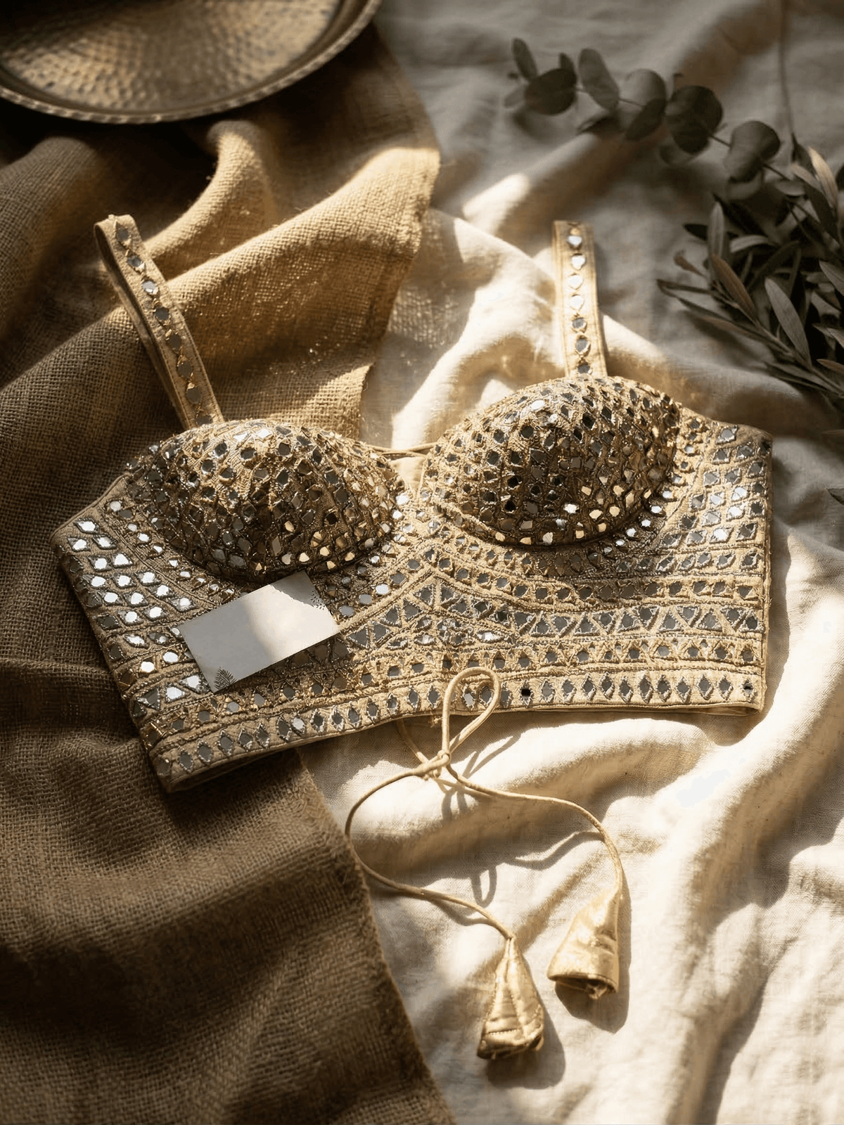 Royal Mirror Glow Silk Blouse