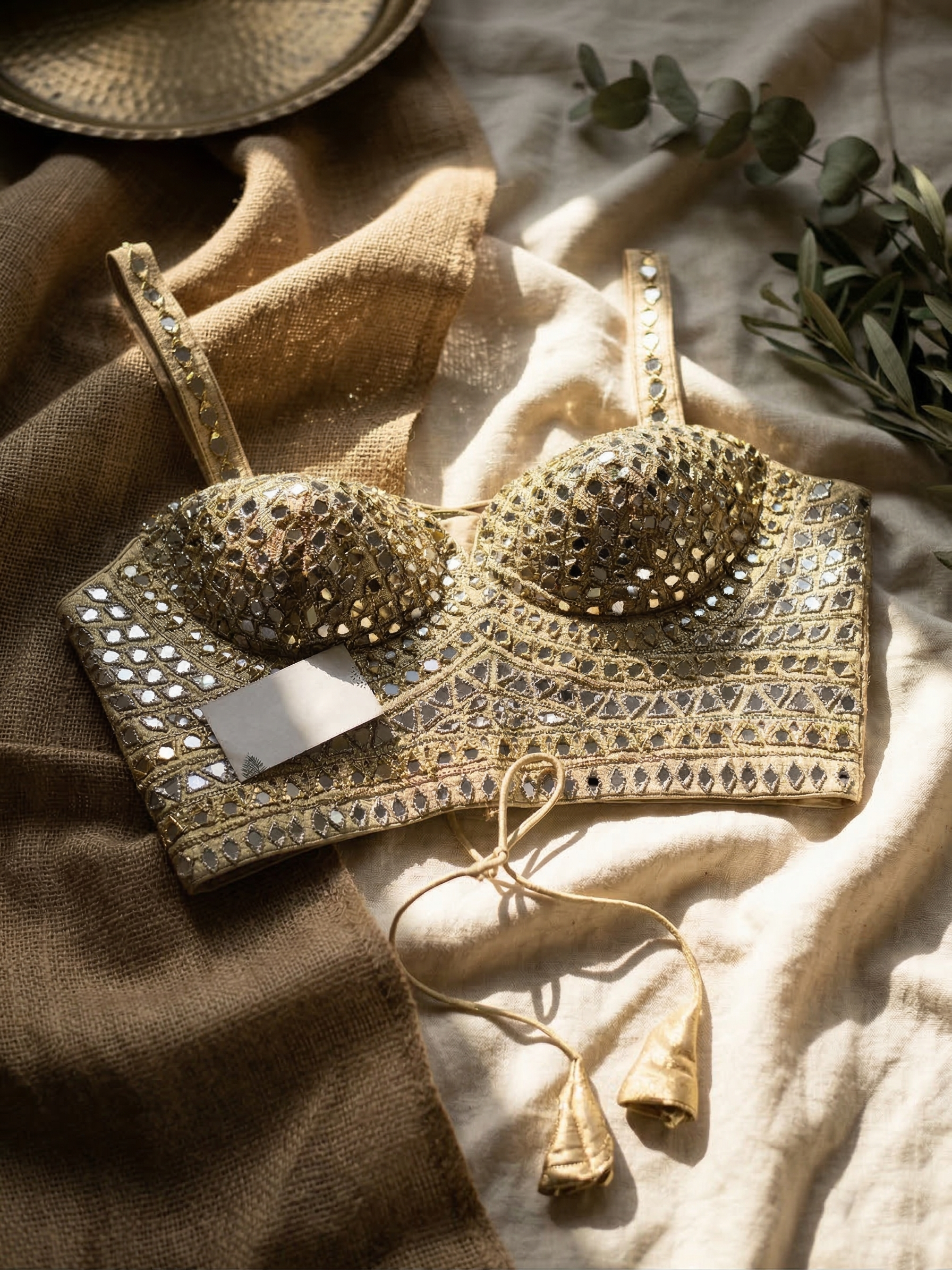 Royal Mirror Glow Silk Blouse