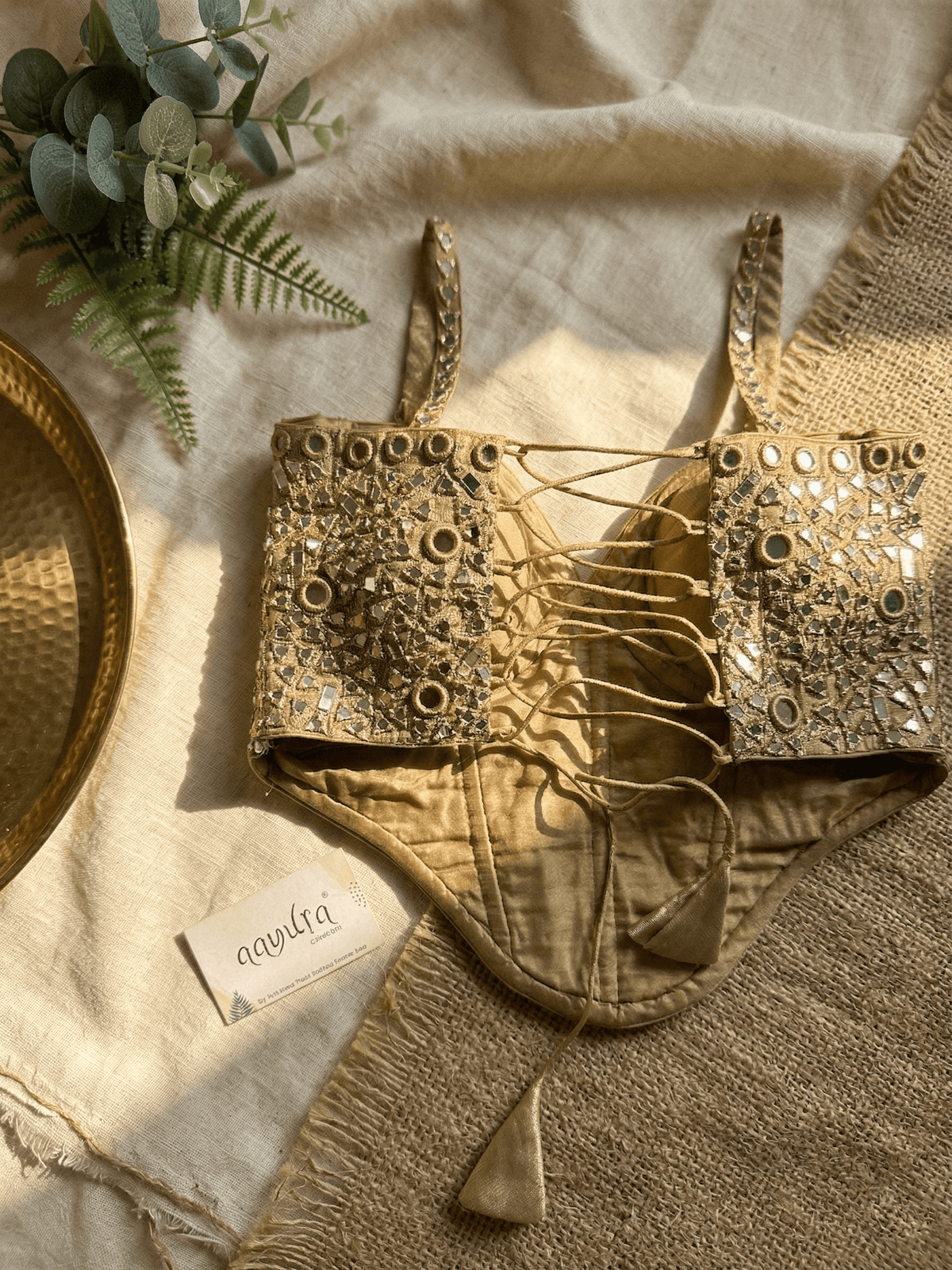 Aafreen Silk Mirror Set