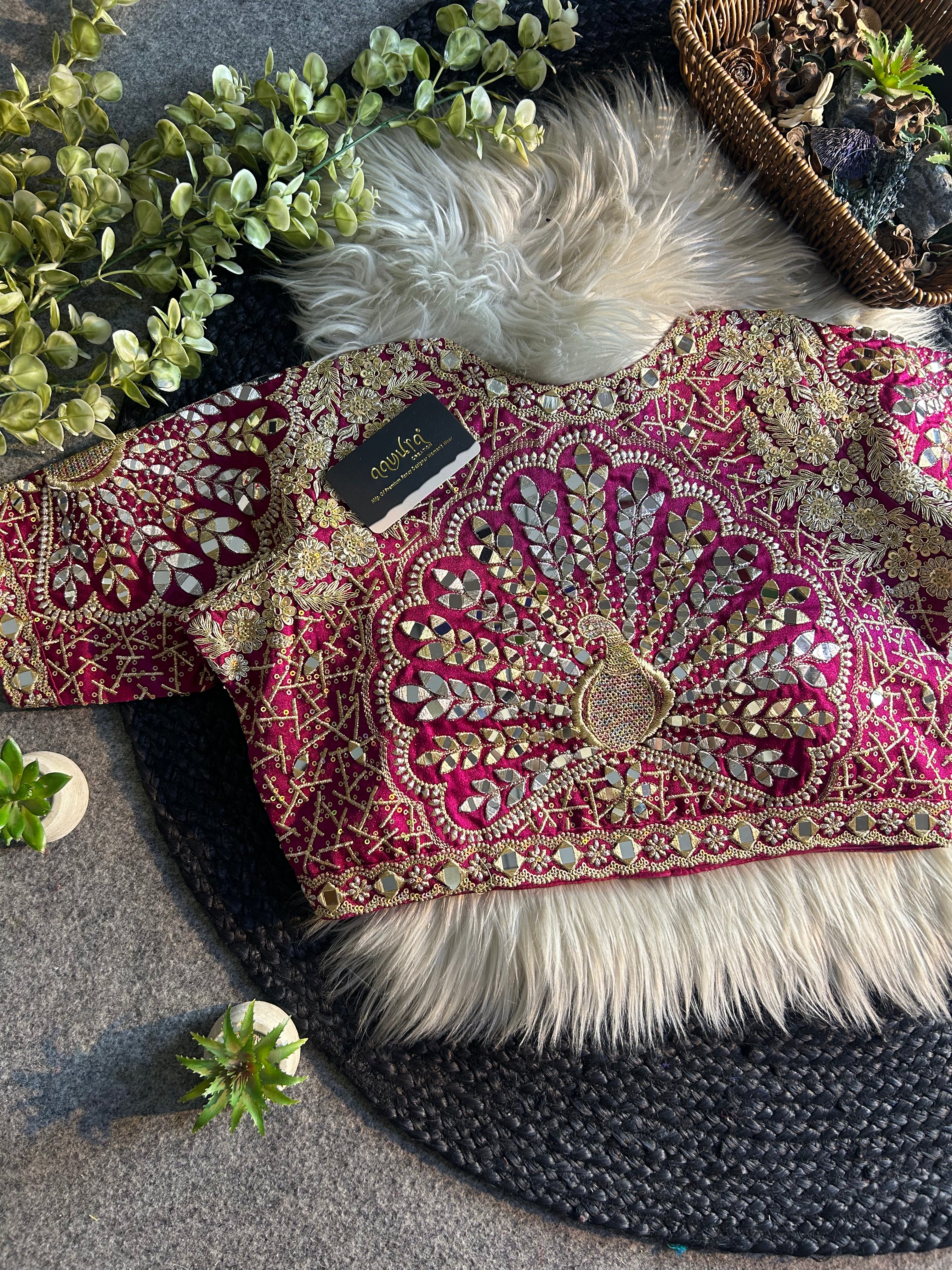 Zara Embroidered Silk Blouse
