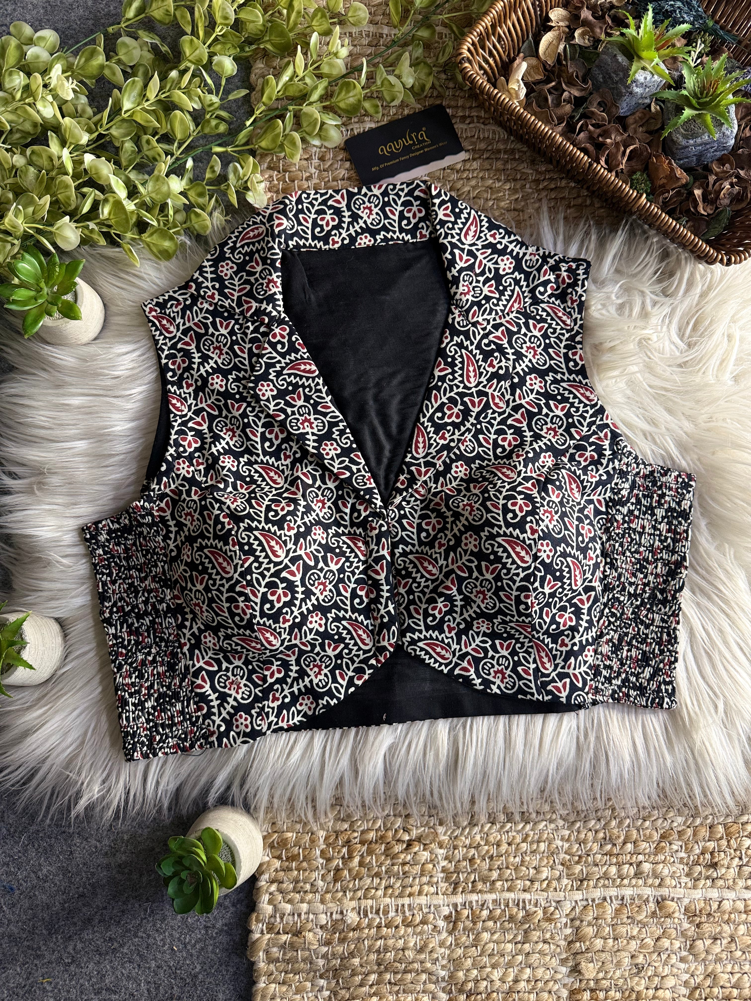 Madhuri Cotton Print Blouse