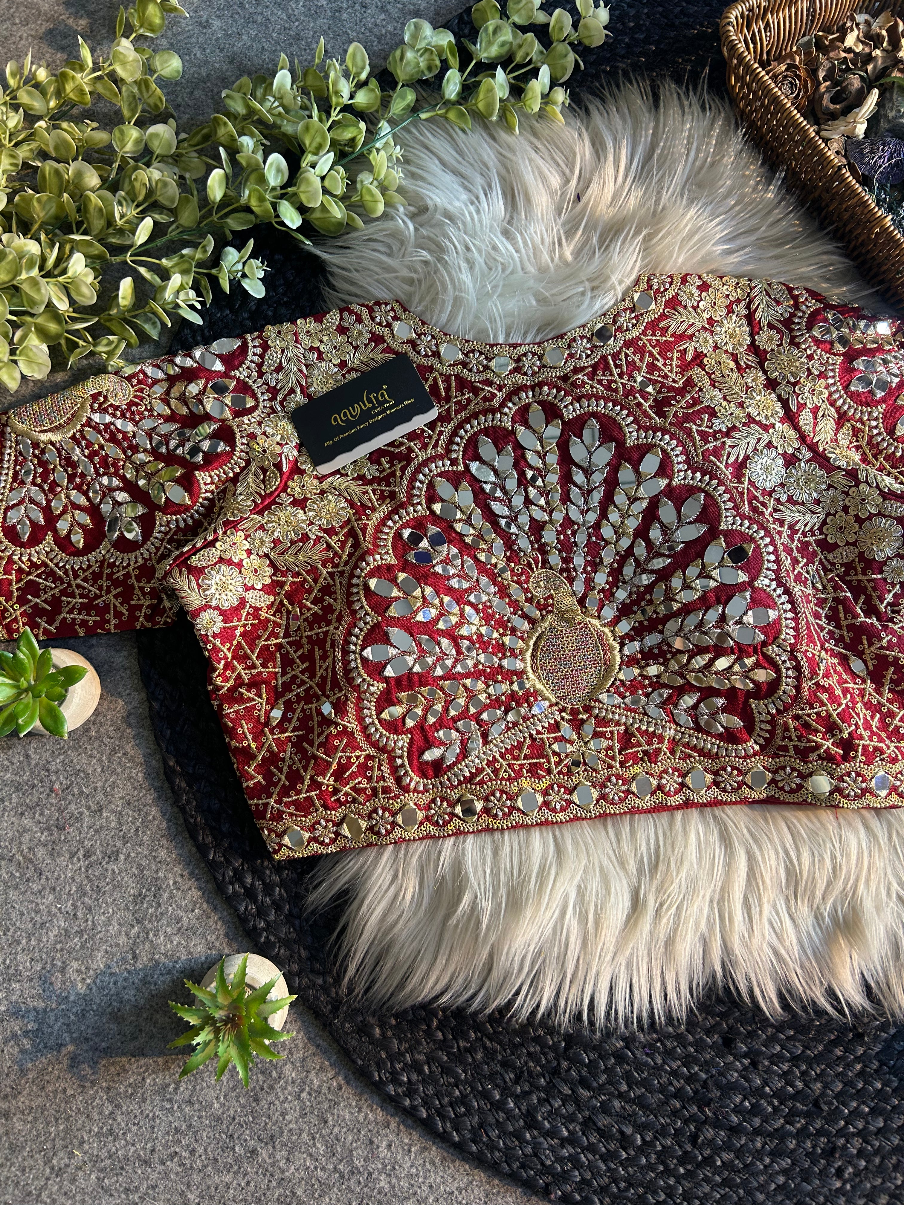 Zara Embroidered Silk Blouse