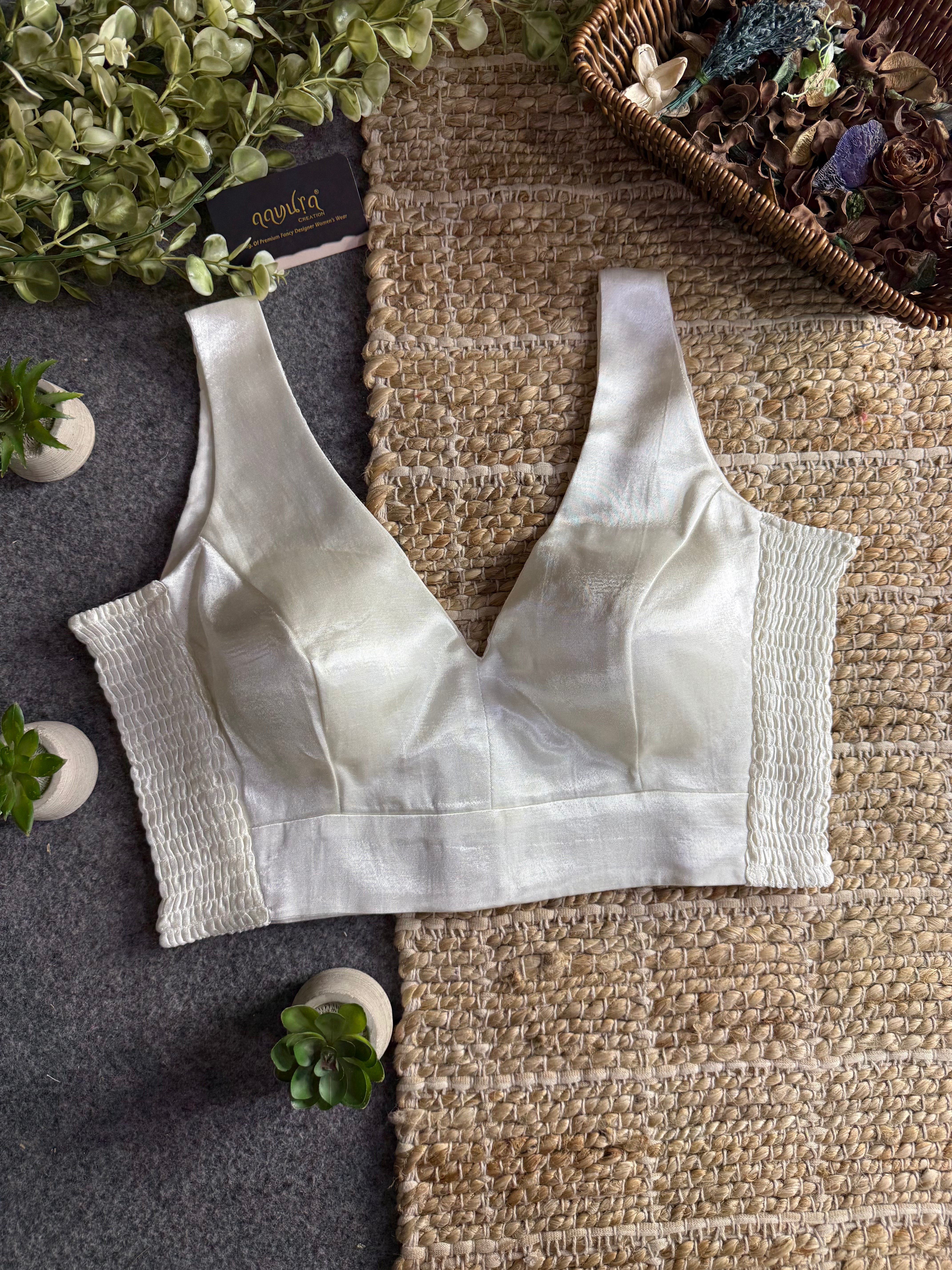 Luxe Gajji Silk Stretch Blouse