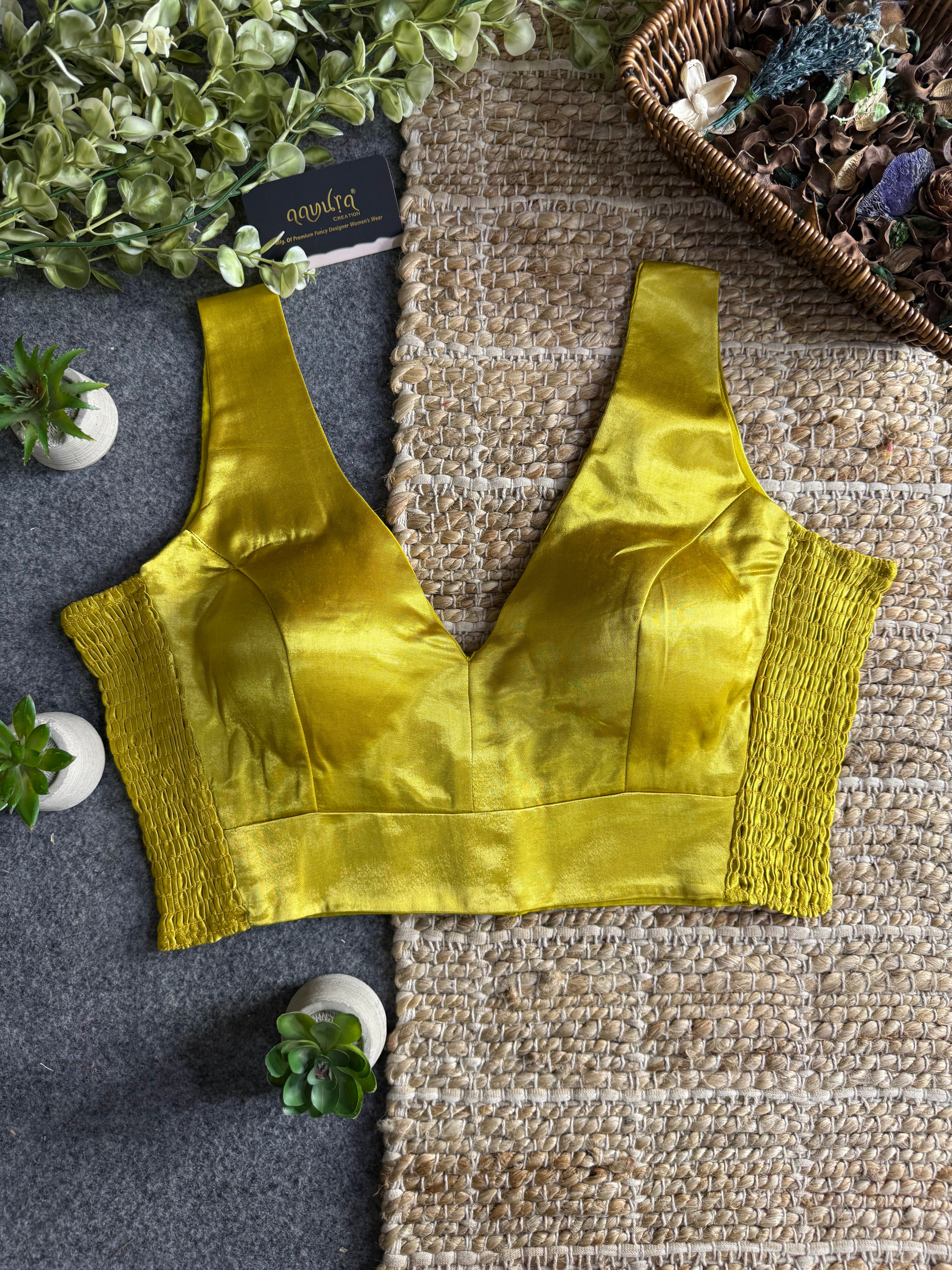 Luxe Gajji Silk Stretch Blouse