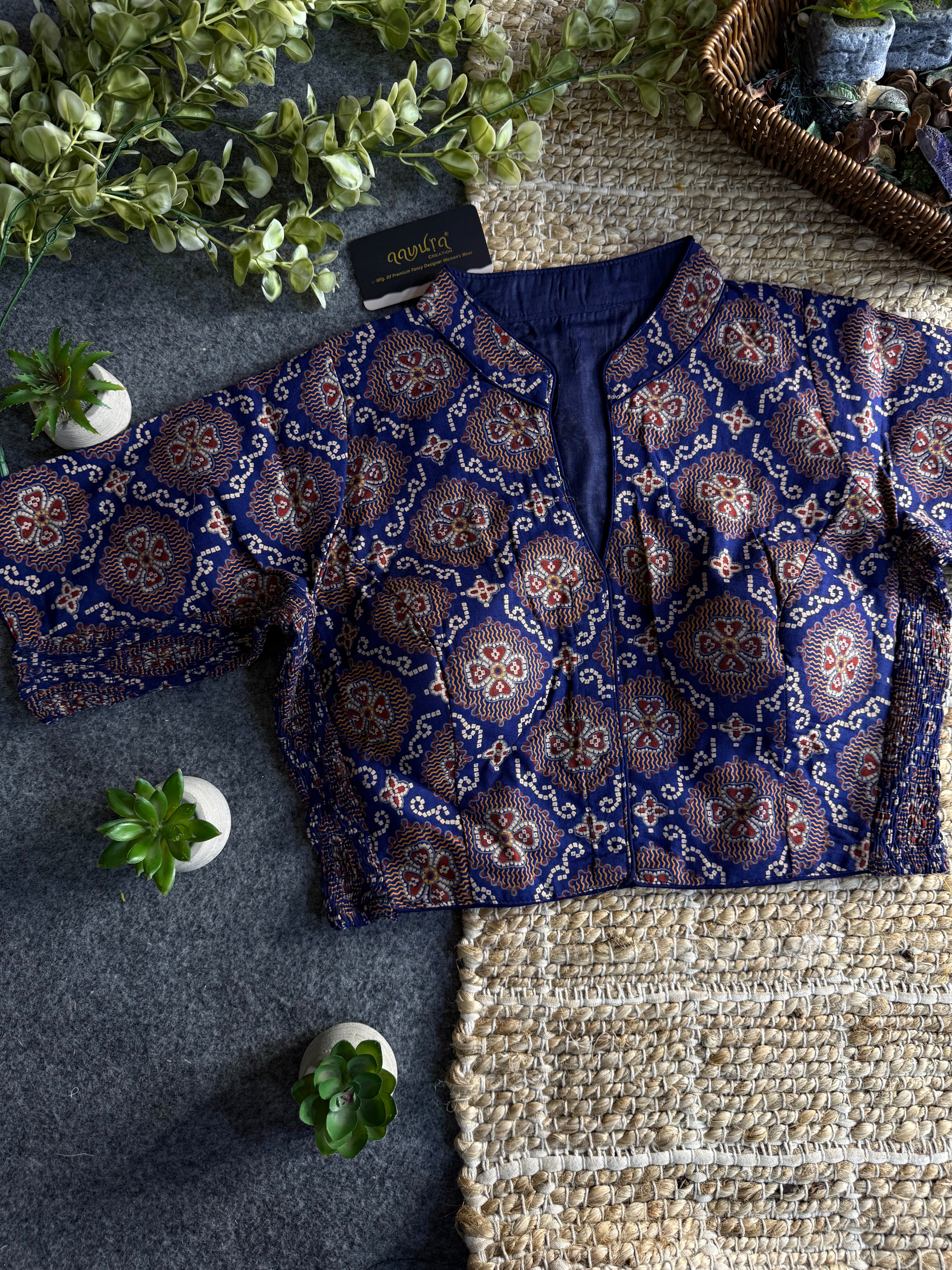 Aarohi Ajrakh Printed Blouse