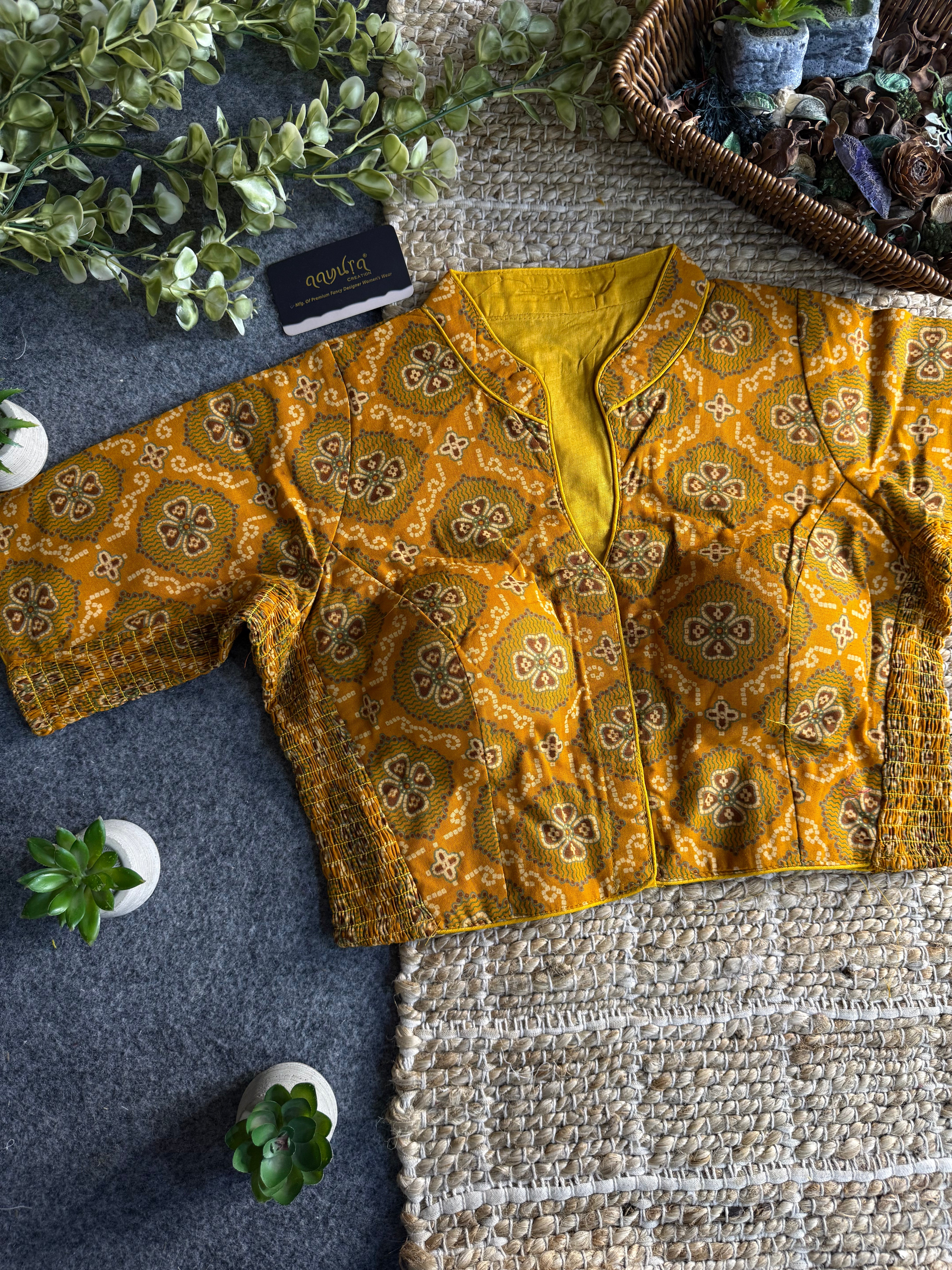 Aarohi Ajrakh Printed Blouse
