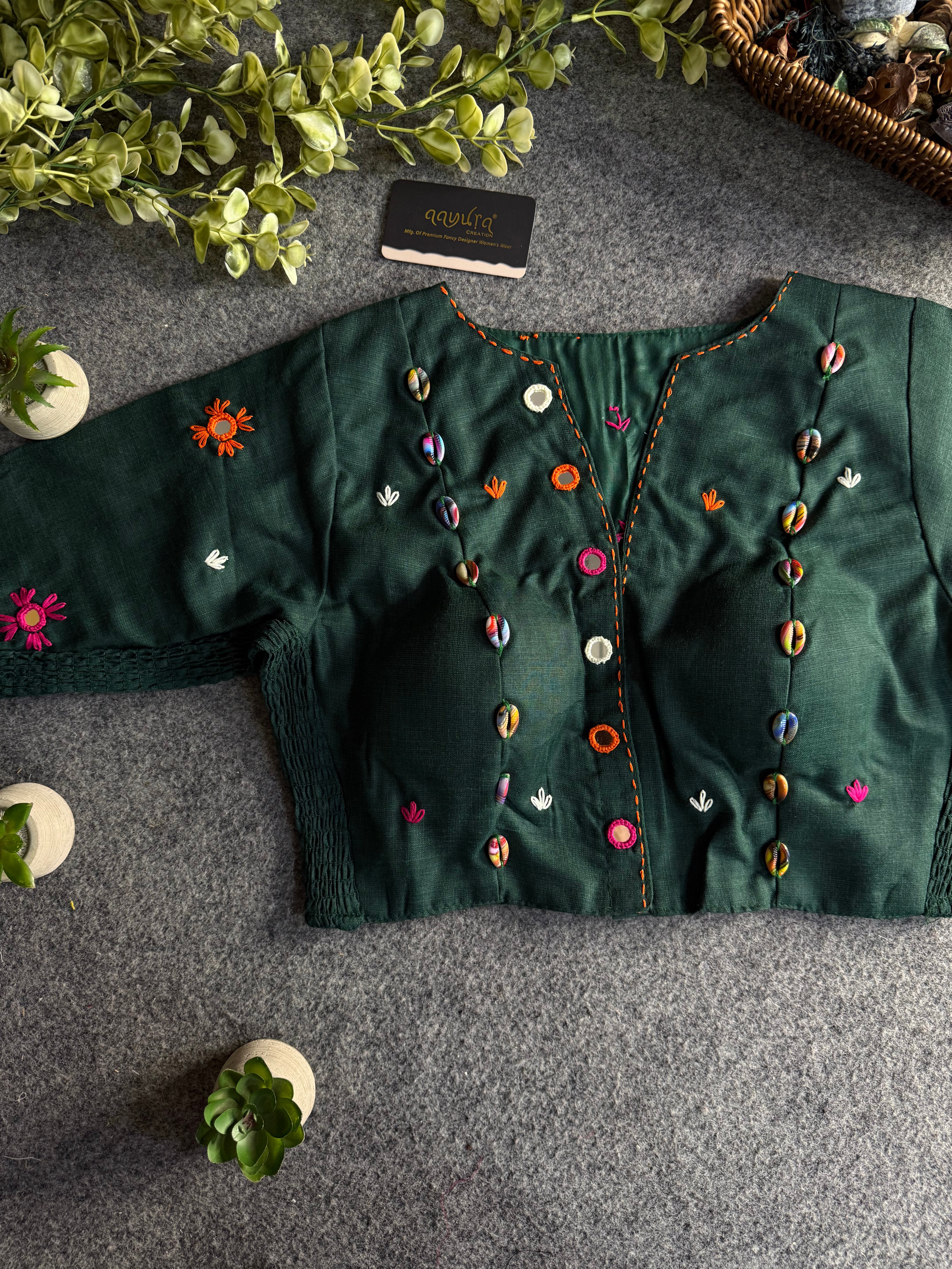 Vanya Pure Cotton Mirror Blouse