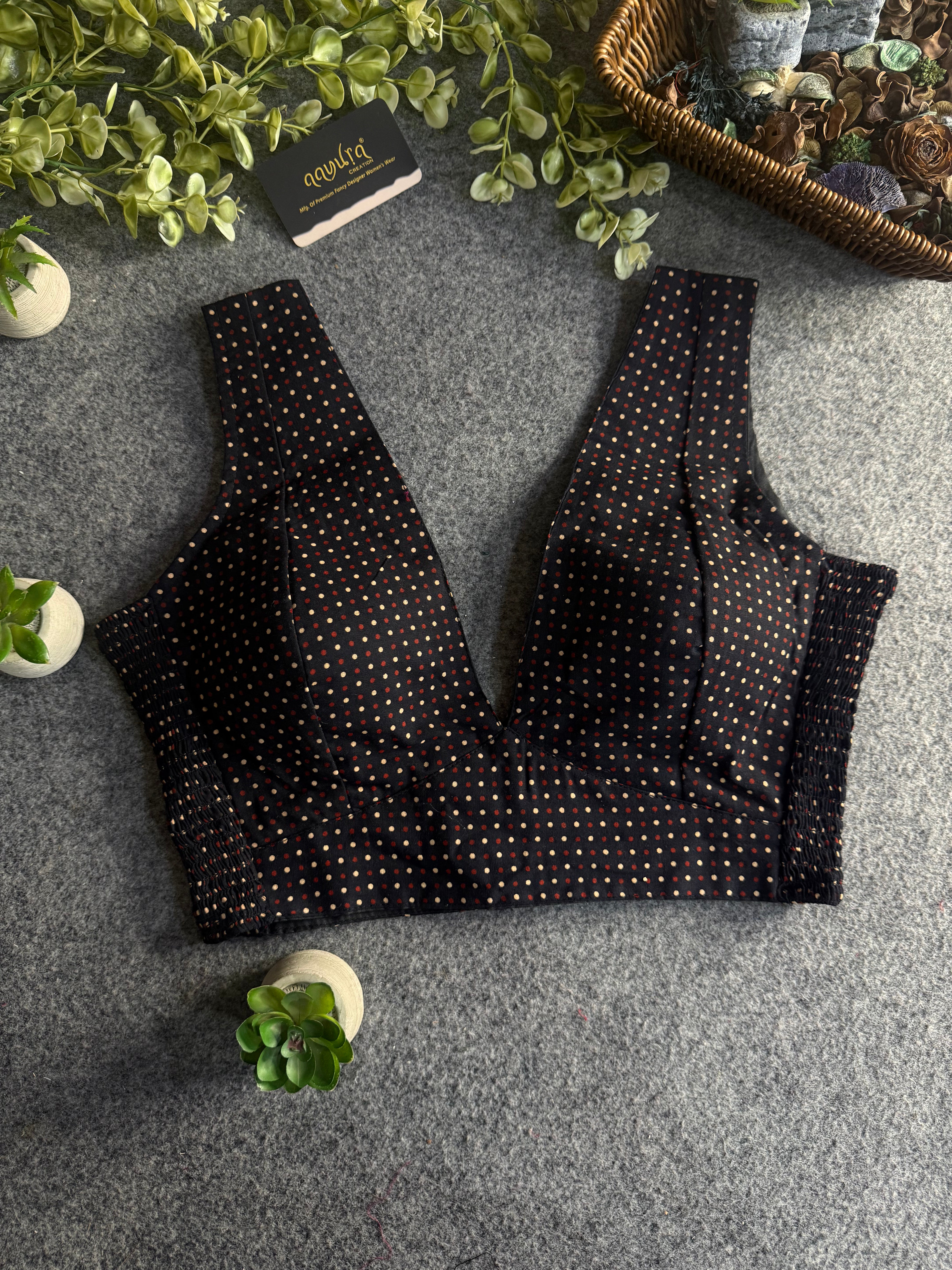 Bindiya V-Neck Stretchable Blouse