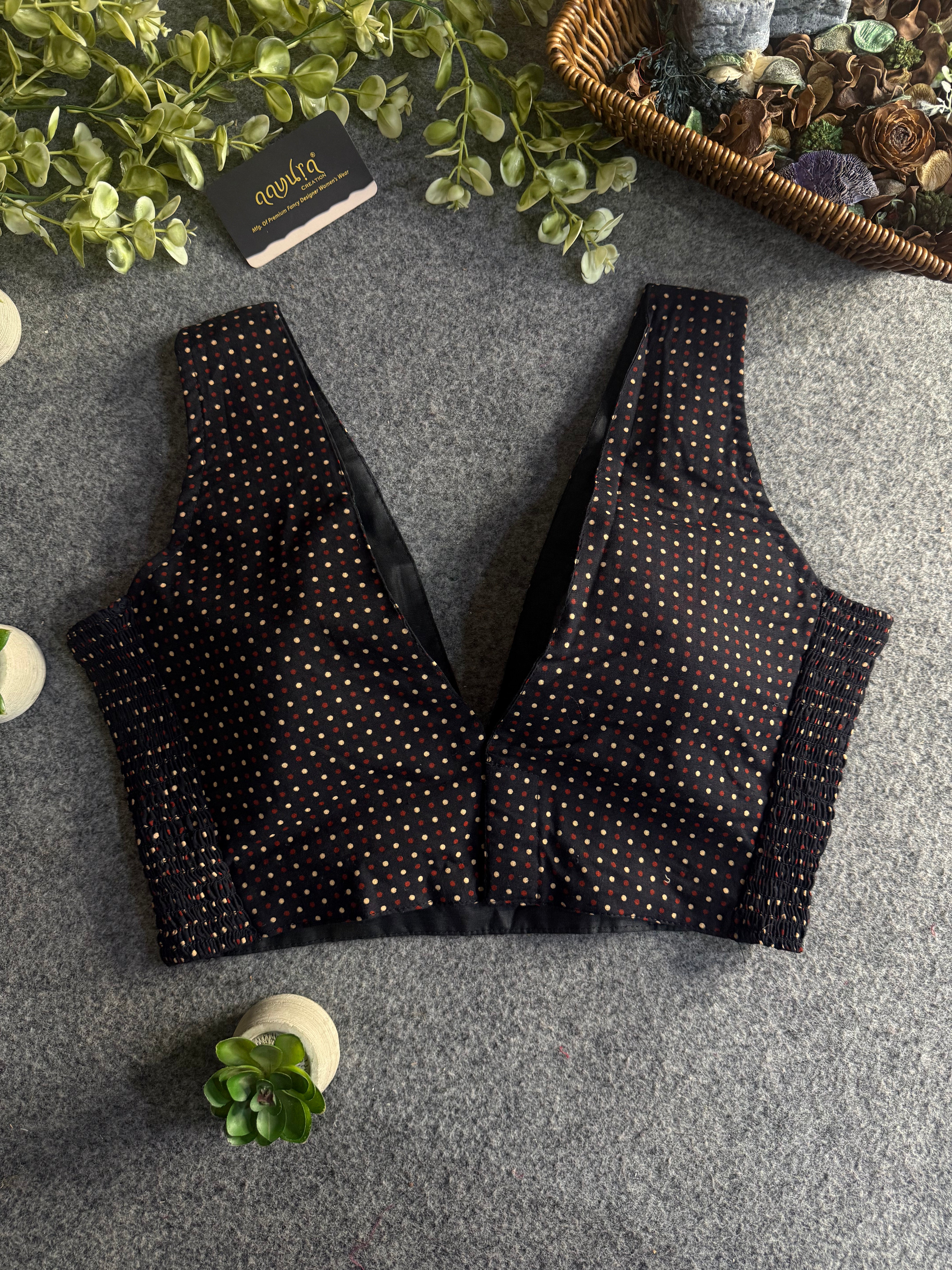 Bindiya V-Neck Stretchable Blouse