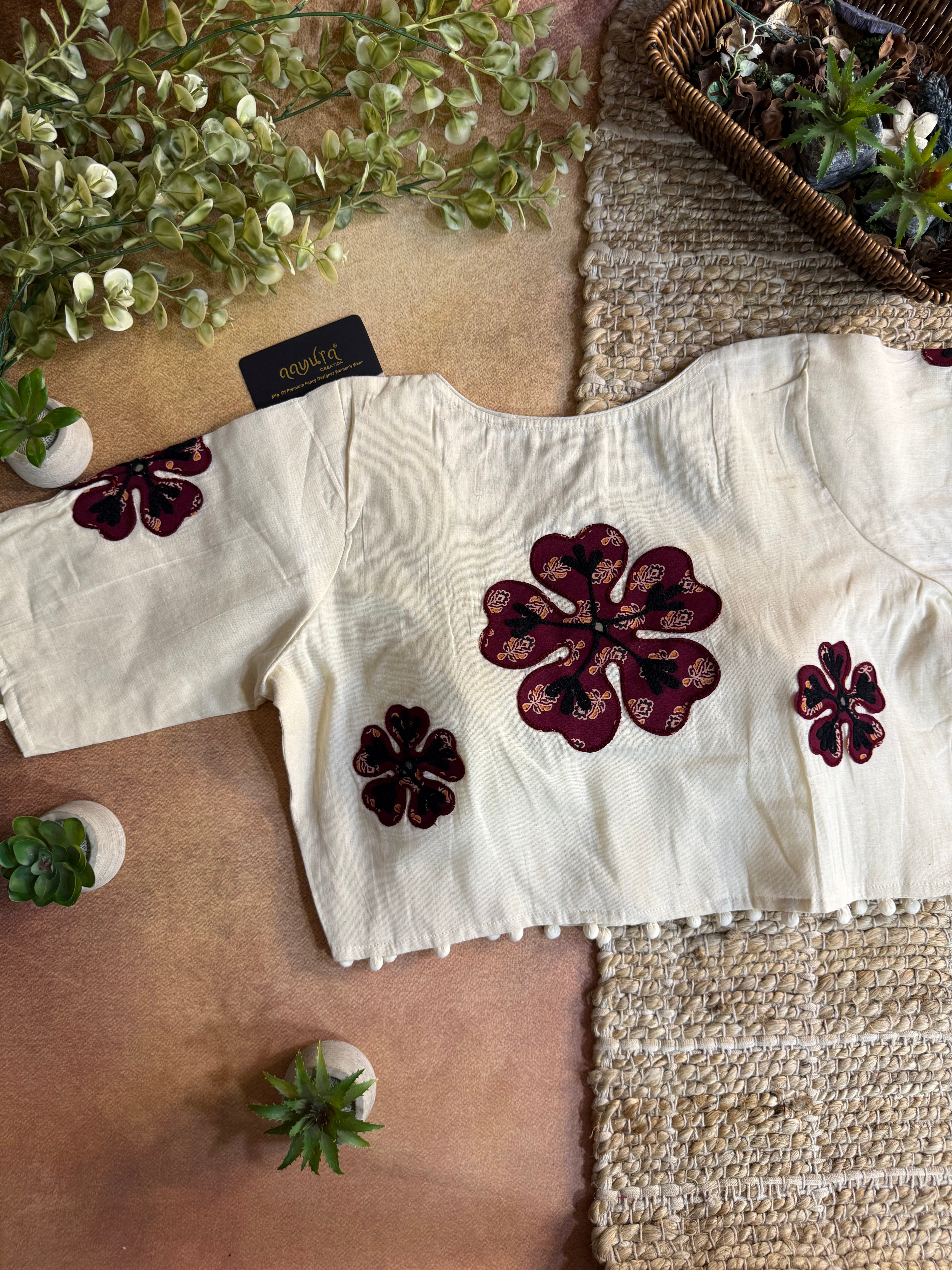 Vasudha Patch Work Blouse