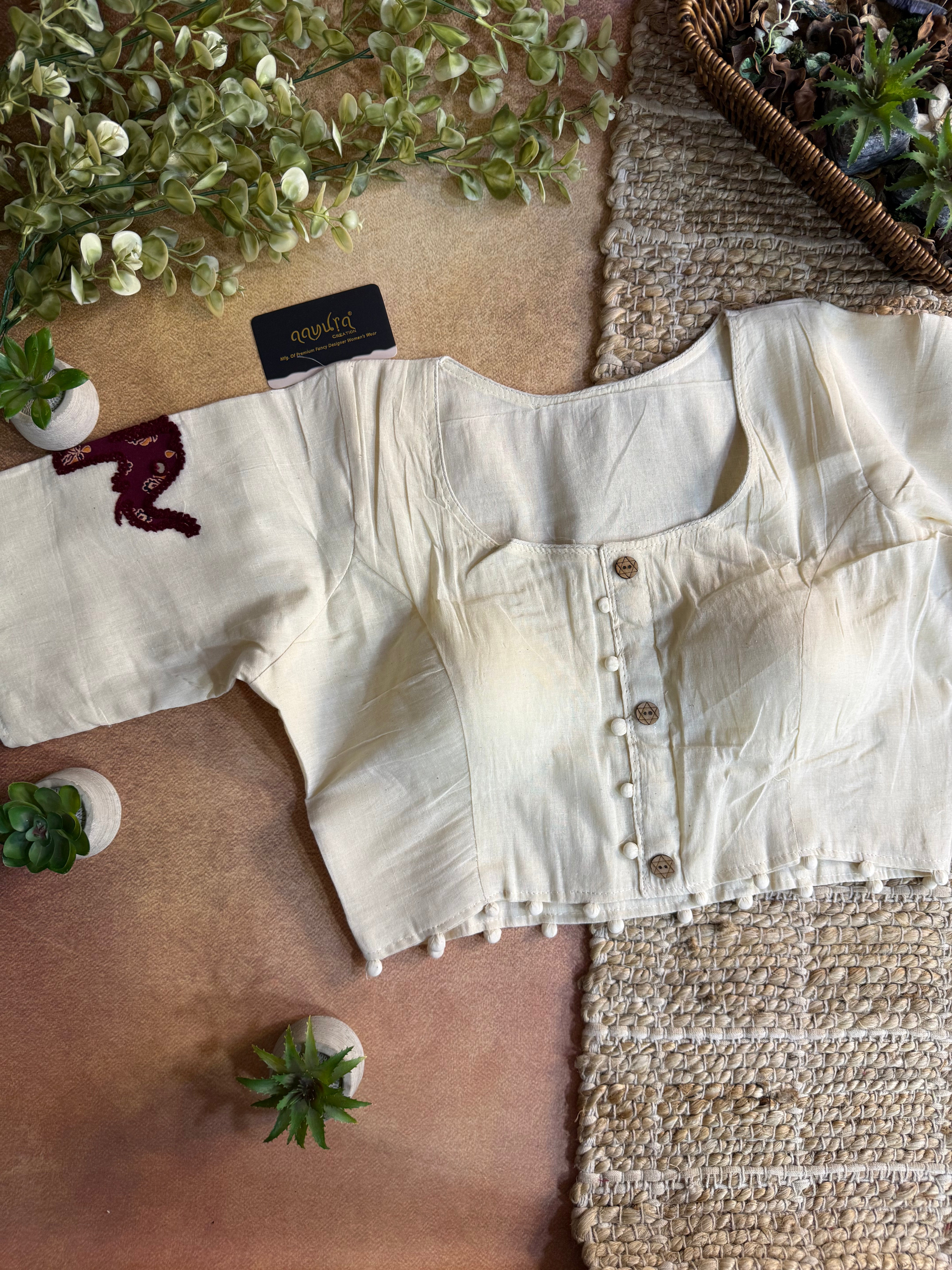 Vasudha Patch Work Blouse