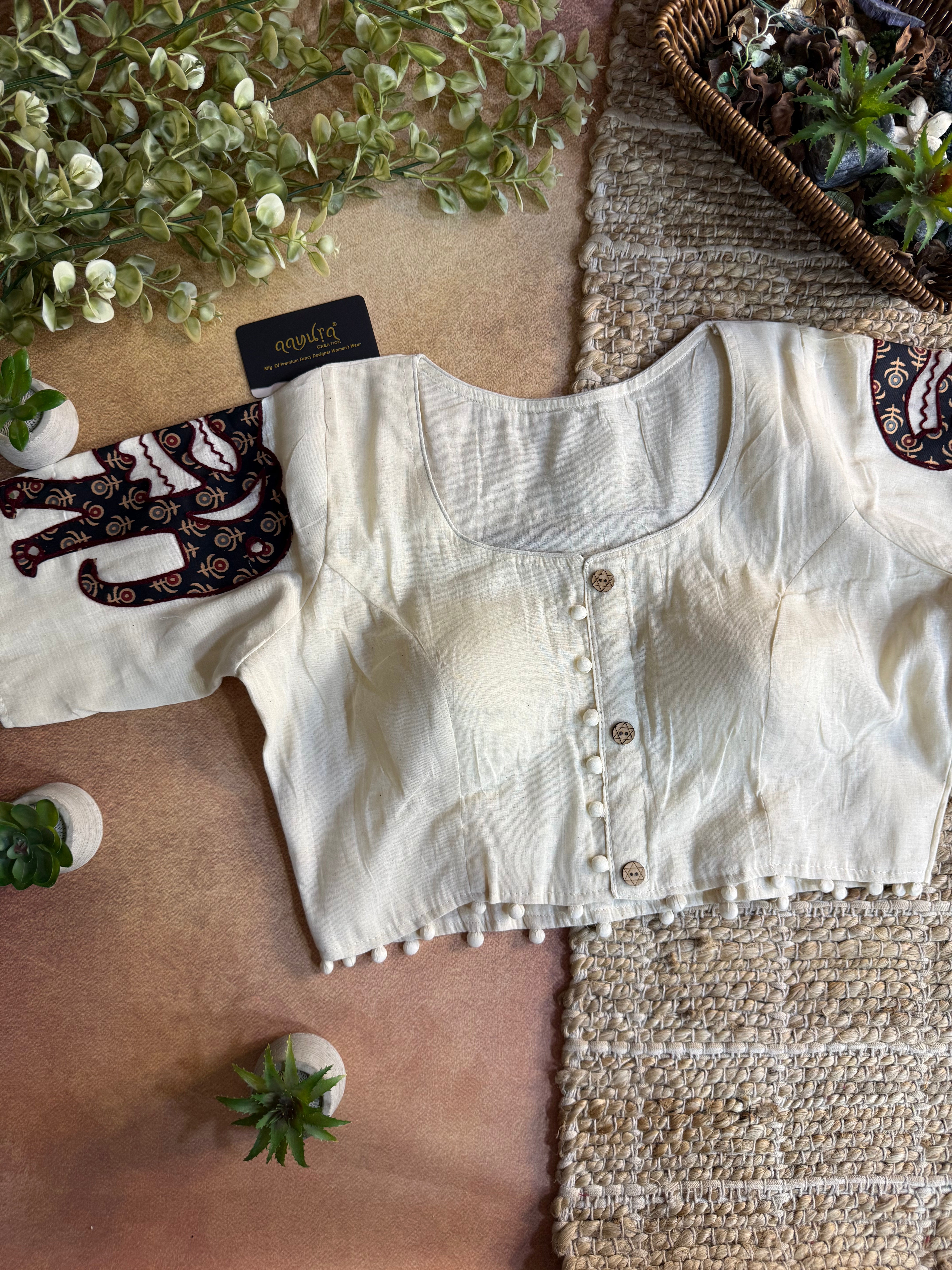 Vasudha Patch Work Blouse