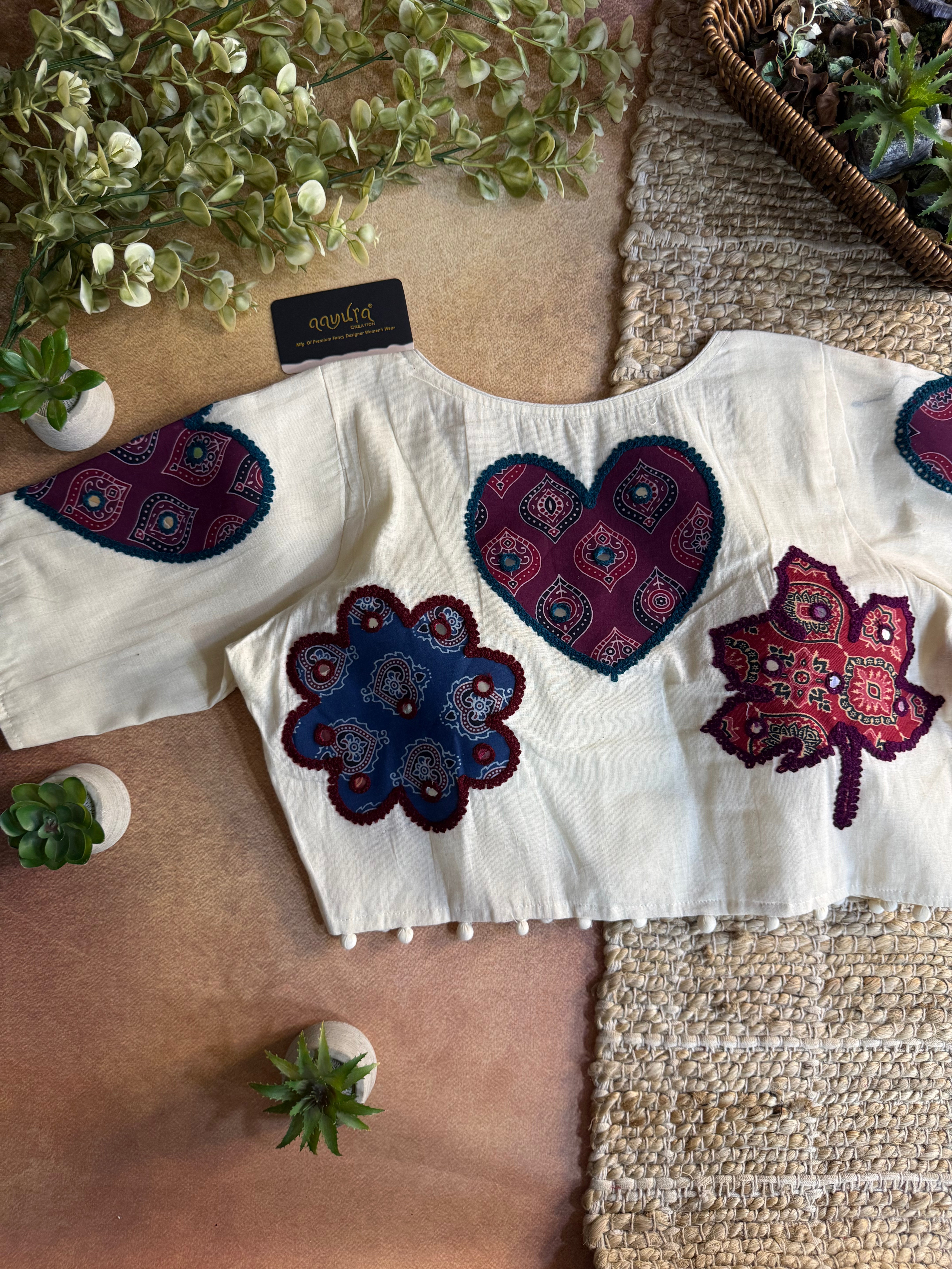 Vasudha Patch Work Blouse